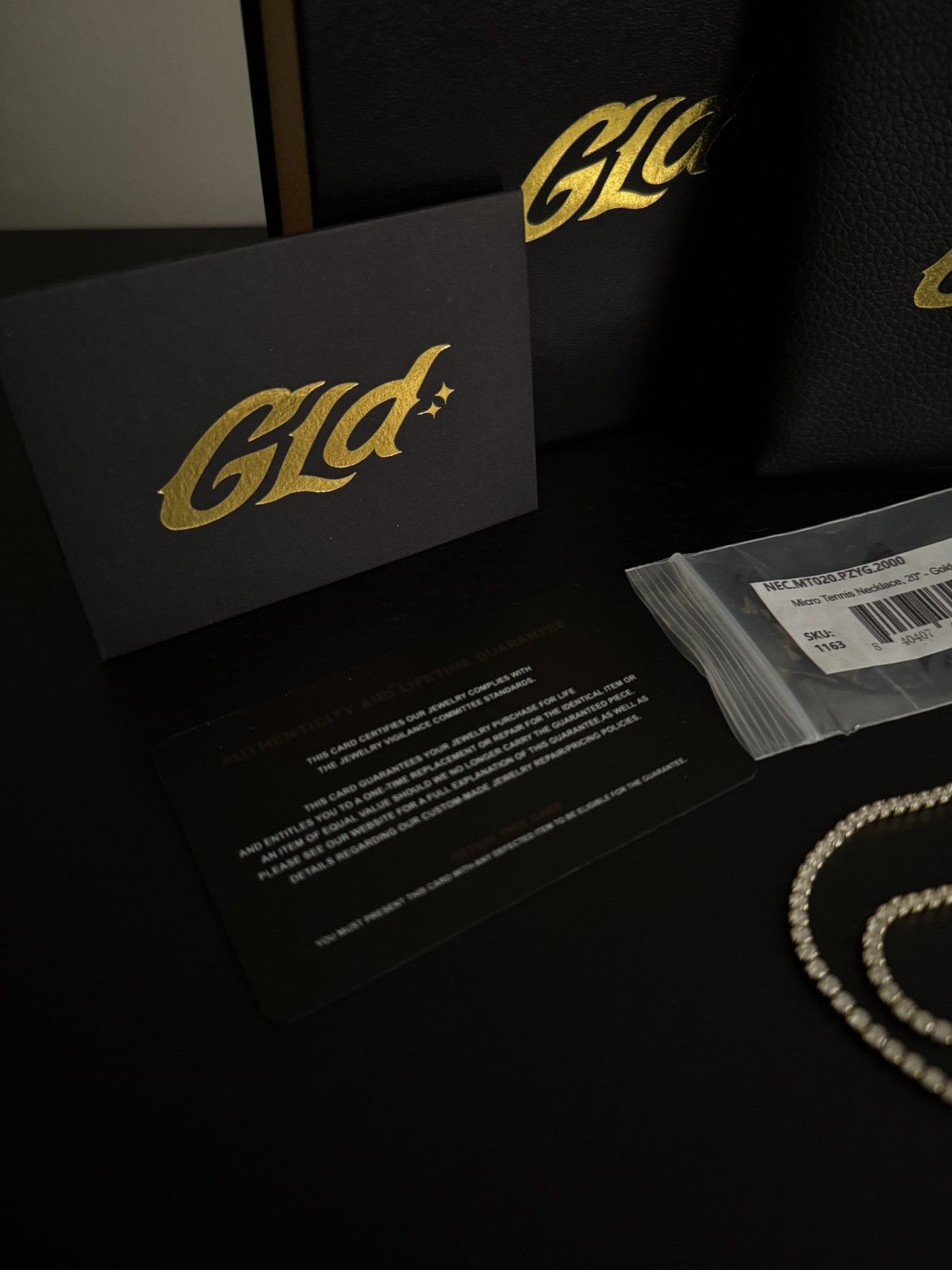 Other GLD 18k Gold Micro Tennis Necklace Size ONE SIZE - 4 Thumbnail