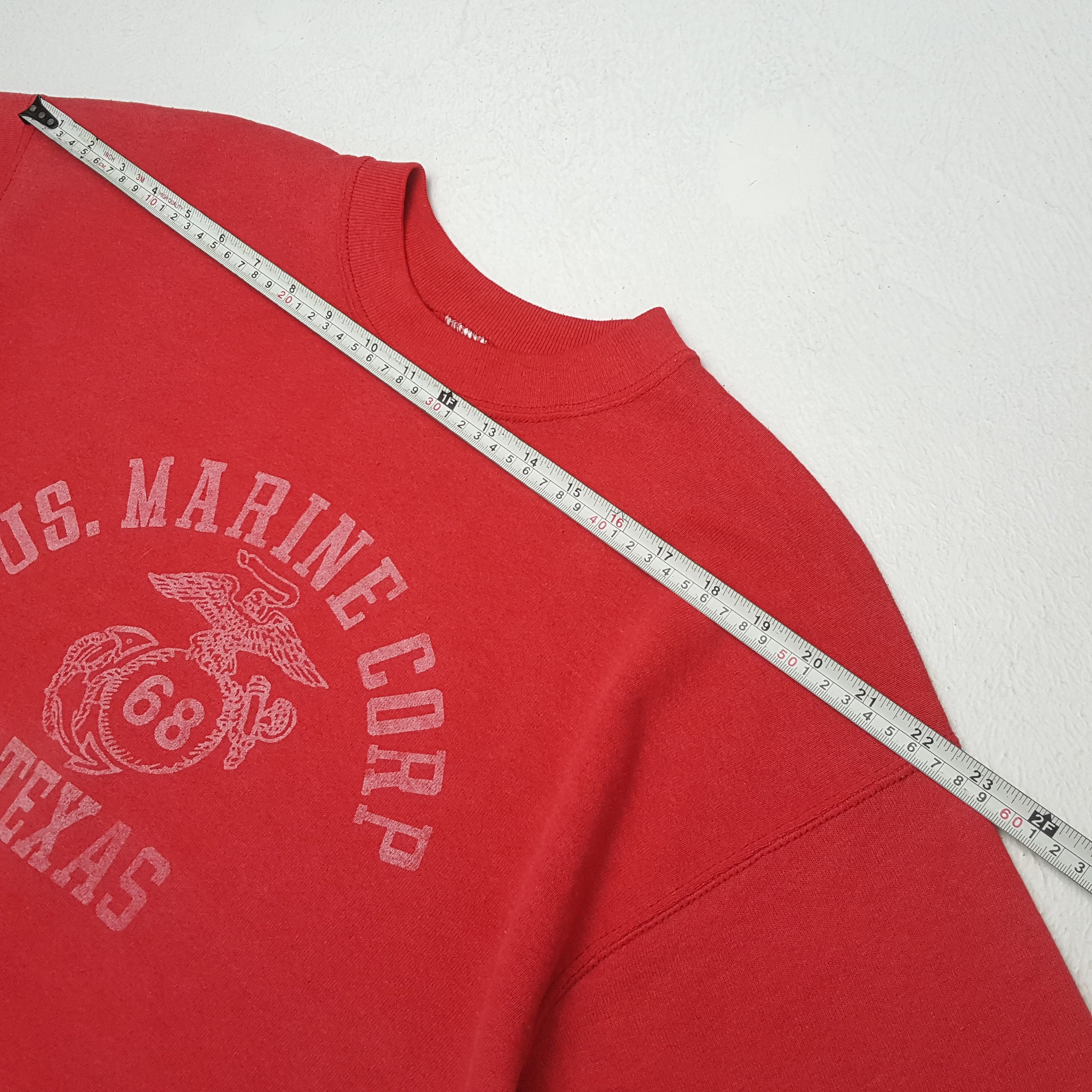 Vintage US MARINE Corp TEXAS Vintage Sweatshirt Size US M / EU 48-50 / 2 - 4 Thumbnail