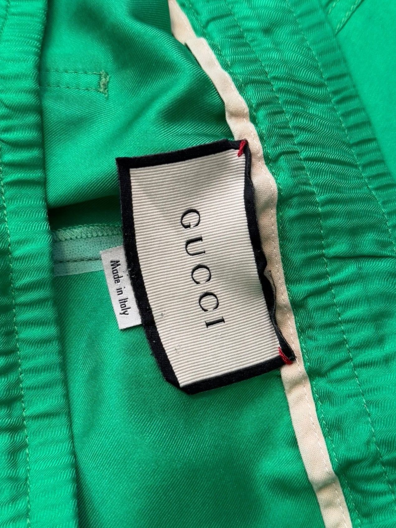 Gucci Green Silk Shorts Size US 32 / EU 48 - 4 Thumbnail