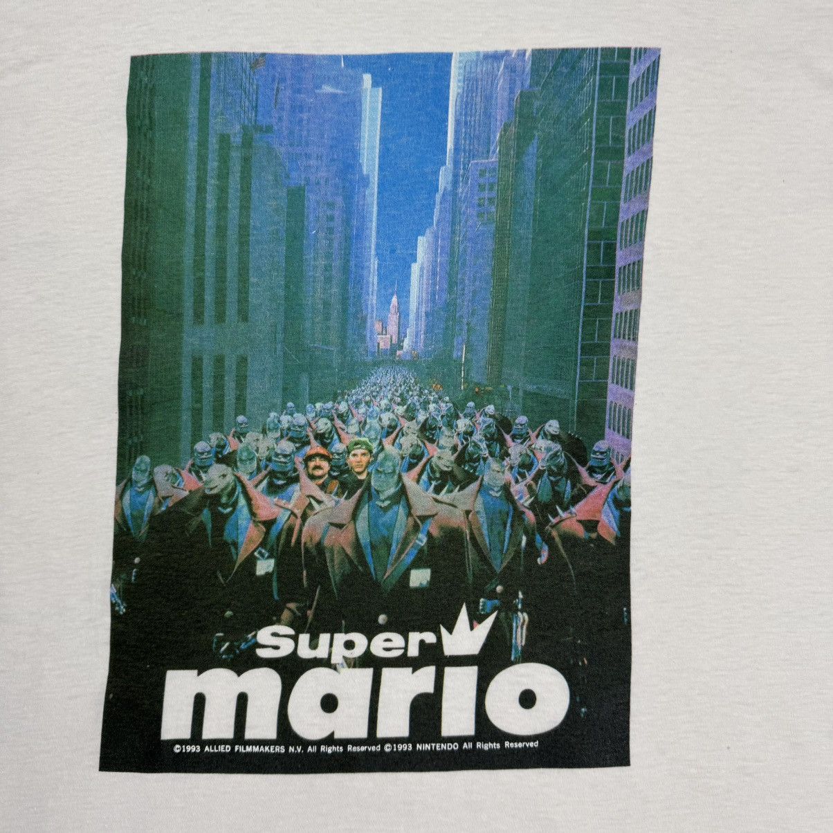 Nintendo × Vintage Vintage Super Mario Movie by Nintendo Promo T-shirt Size US L / EU 52-54 / 3 - 6 Thumbnail