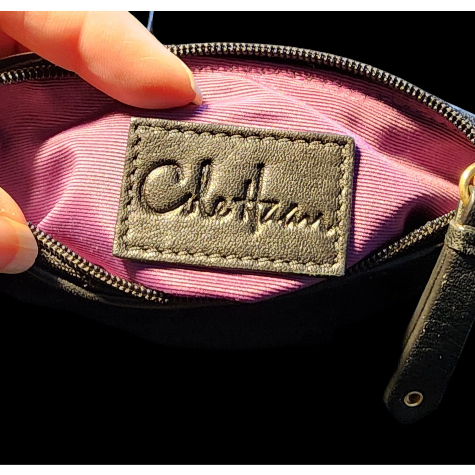 Cole Haan Cole Haan black silk wristlet mini bag Size ONE SIZE - 4 Thumbnail