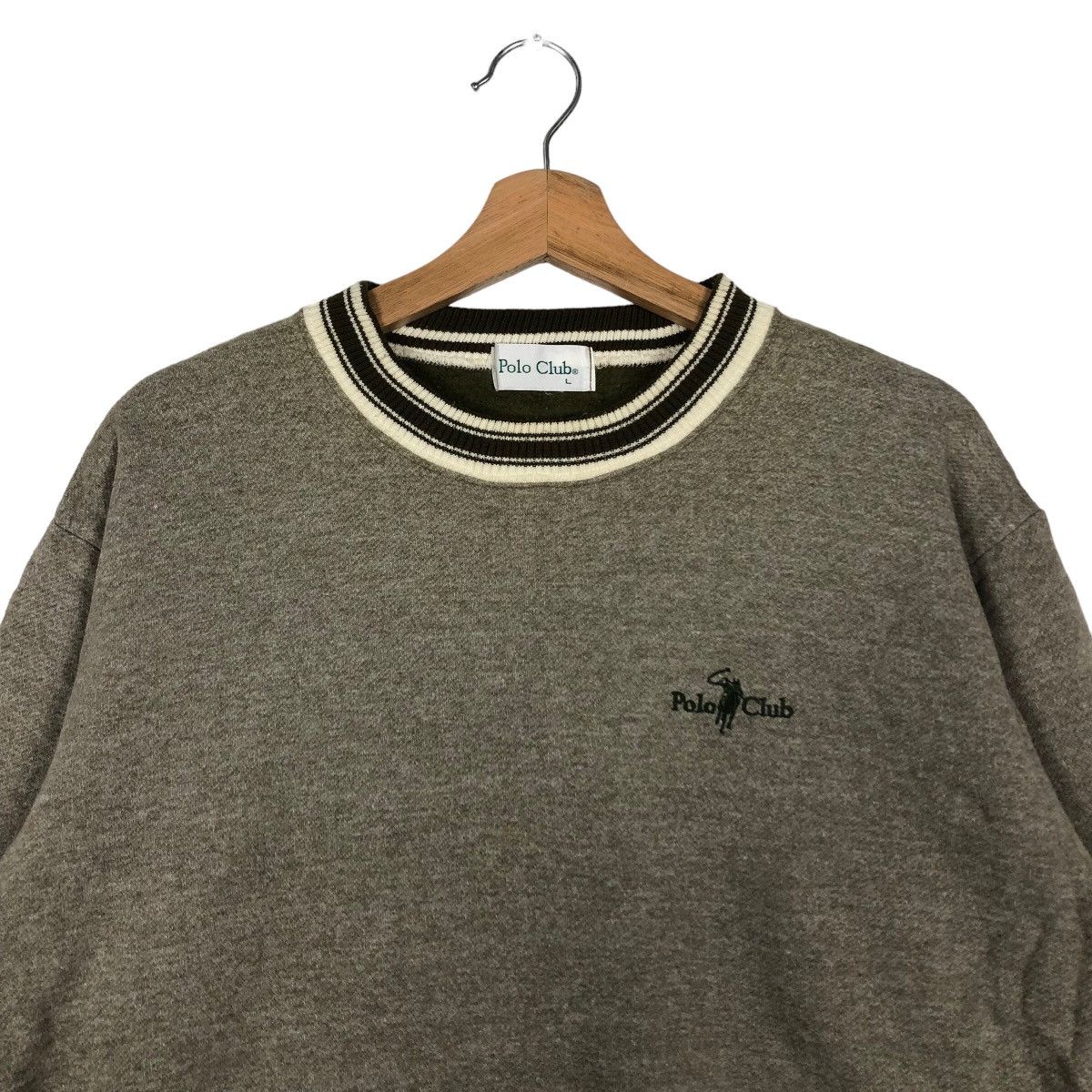 Japanese Brand 🔥90’s Vintage Polo Club Sweatshirt Big Logo Size US L / EU 52-54 / 3 - 3 Thumbnail
