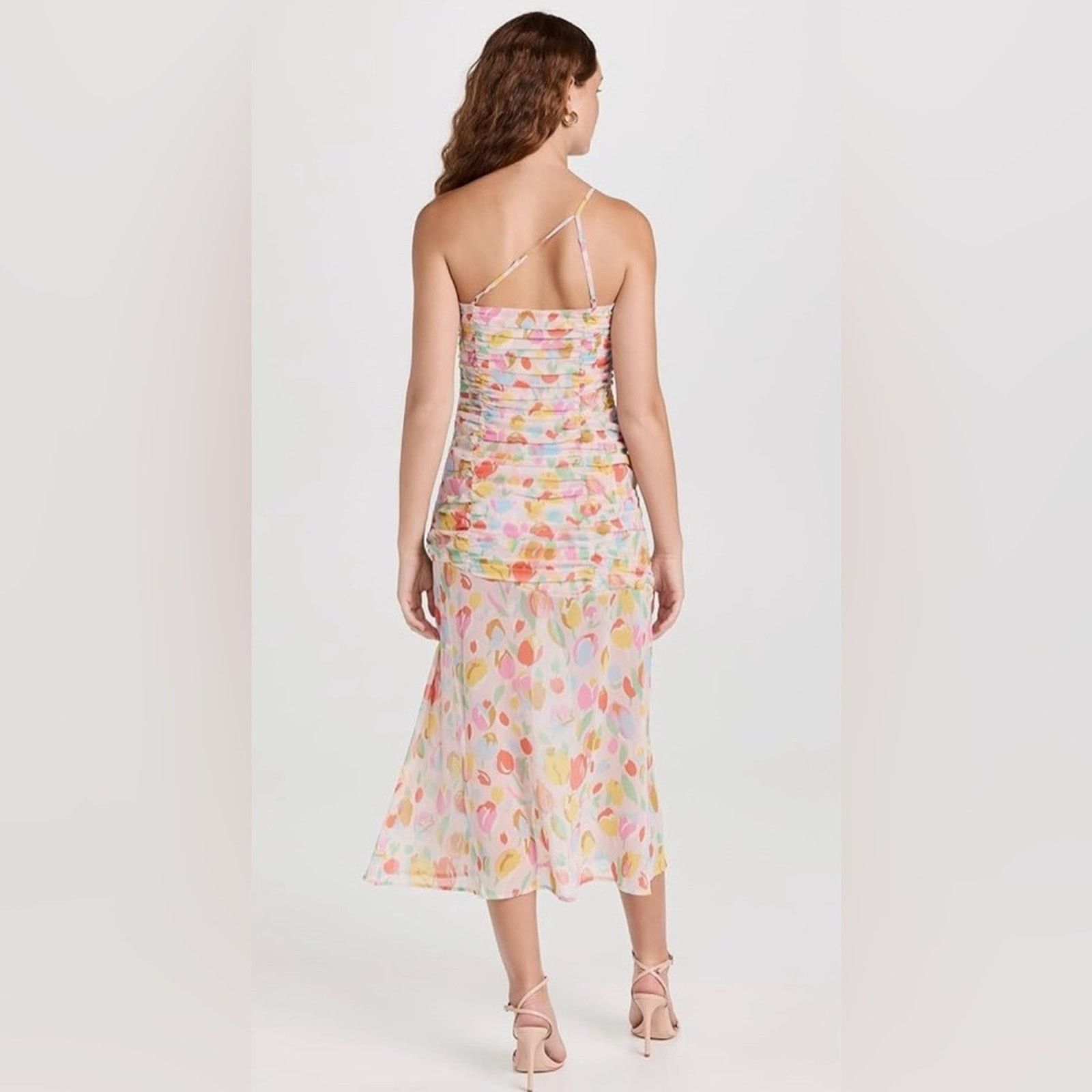 For Love & Lemons NWT For Love & Lemons $249 Floral Midi Dress Size XXS Size XXS / US 00 / IT 34 - 2 Thumbnail