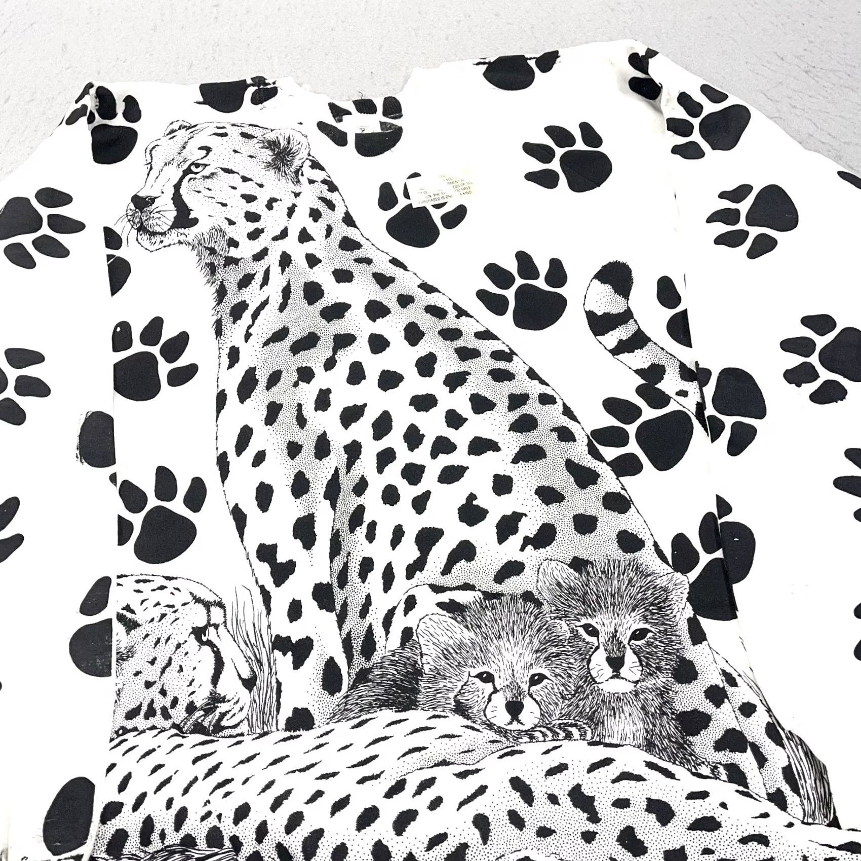 Vintage VINTAGE Nature Sweatshirt Mens XL Cheetah All Over Print AOP Animal Crewneck 90s Size US XL / EU 56 / 4 - 3 Thumbnail