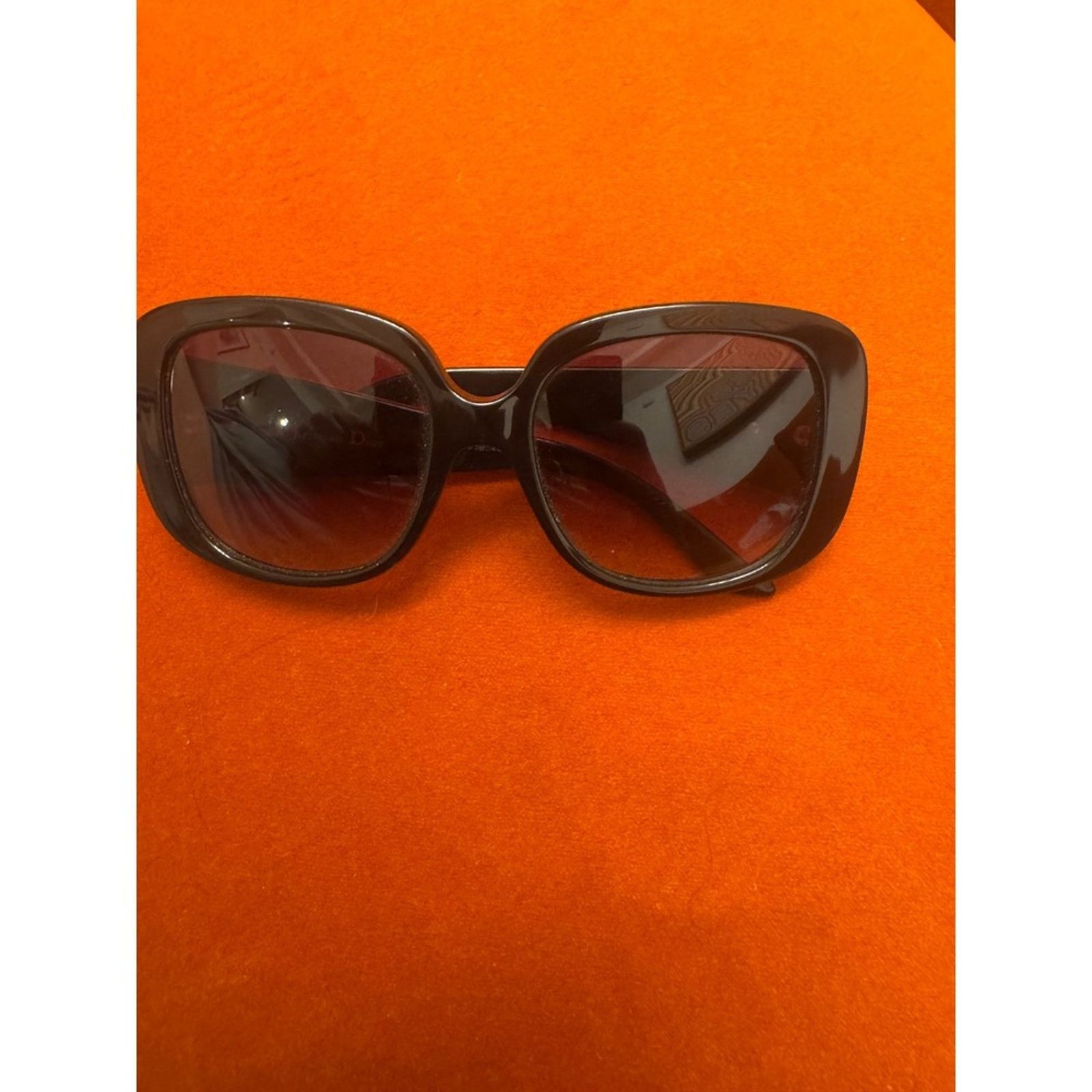 Dior Dior Women's Sunglasses Black Frame Orange Arms Designer Size ONE SIZE - 4 Thumbnail