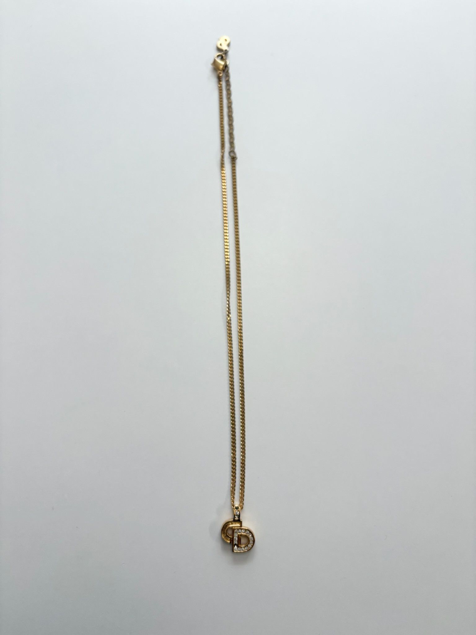 Dior Dior CD Logo Pendant Necklace – Gold Tone Size ONE SIZE - 6 Thumbnail