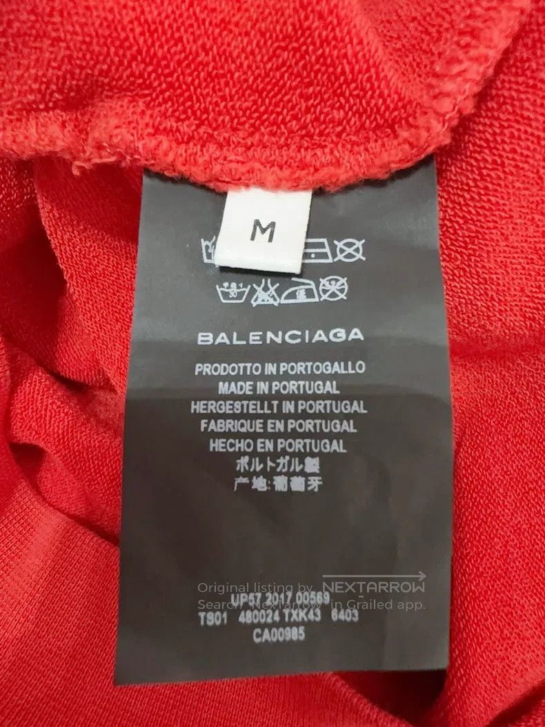 Balenciaga Balenciaga Red Sweatshirt Size US M / EU 48-50 / 2 - 4 Thumbnail