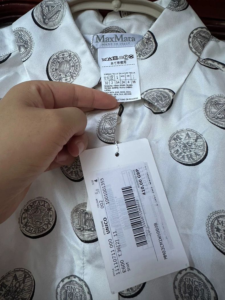 Max Mara max mara Main line silk shirt Size M / US 6-8 / IT 42-44 - 1 Thumbnail