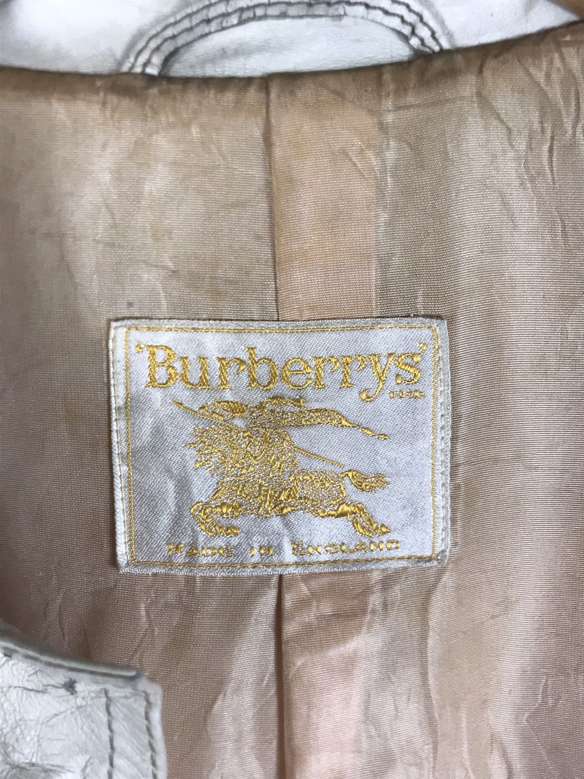 Burberry × Vintage ⚡️Vintage Burberry Distressed Leather Shirt Jacket Size US M / EU 48-50 / 2 - 10 Thumbnail