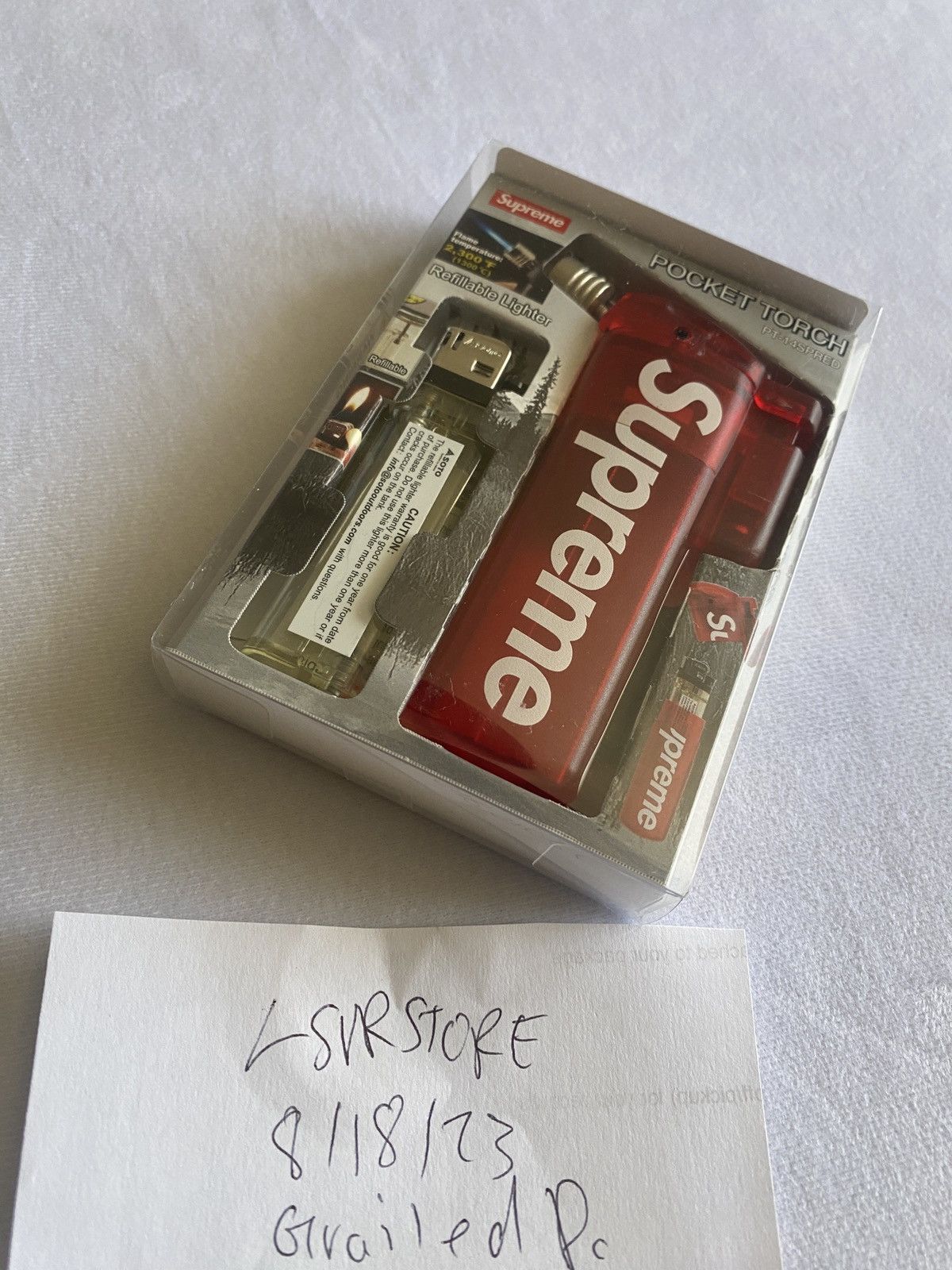 image of Supreme Soto Pocket Torch Red, Men's