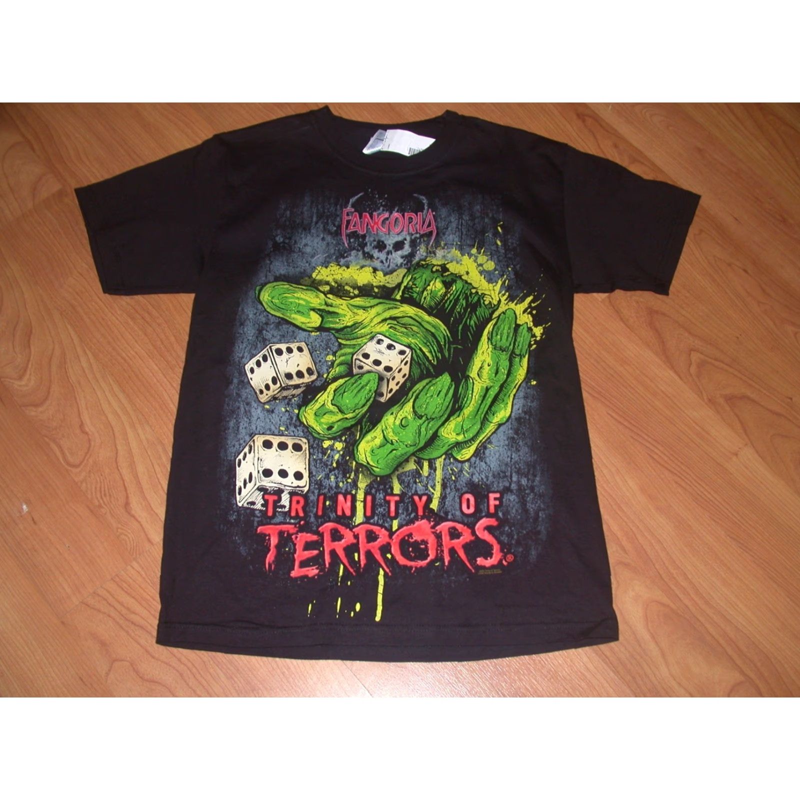 Hanes Fangoria Trinity Of Terrors Las Vegas NV T Shirt Small Hanes Black Horror Graphic Tee Mens Shirt Size US S / EU 44-46 / 1 - 3 Thumbnail