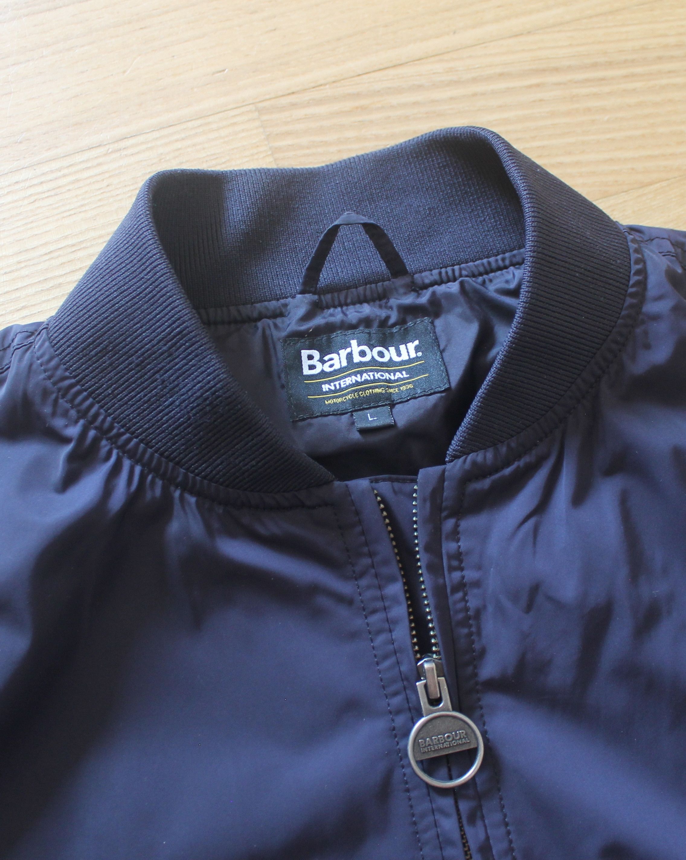 Barbour Barbour International Navy Bomber Jacket Size US L / EU 52-54 / 3 - 7 Thumbnail