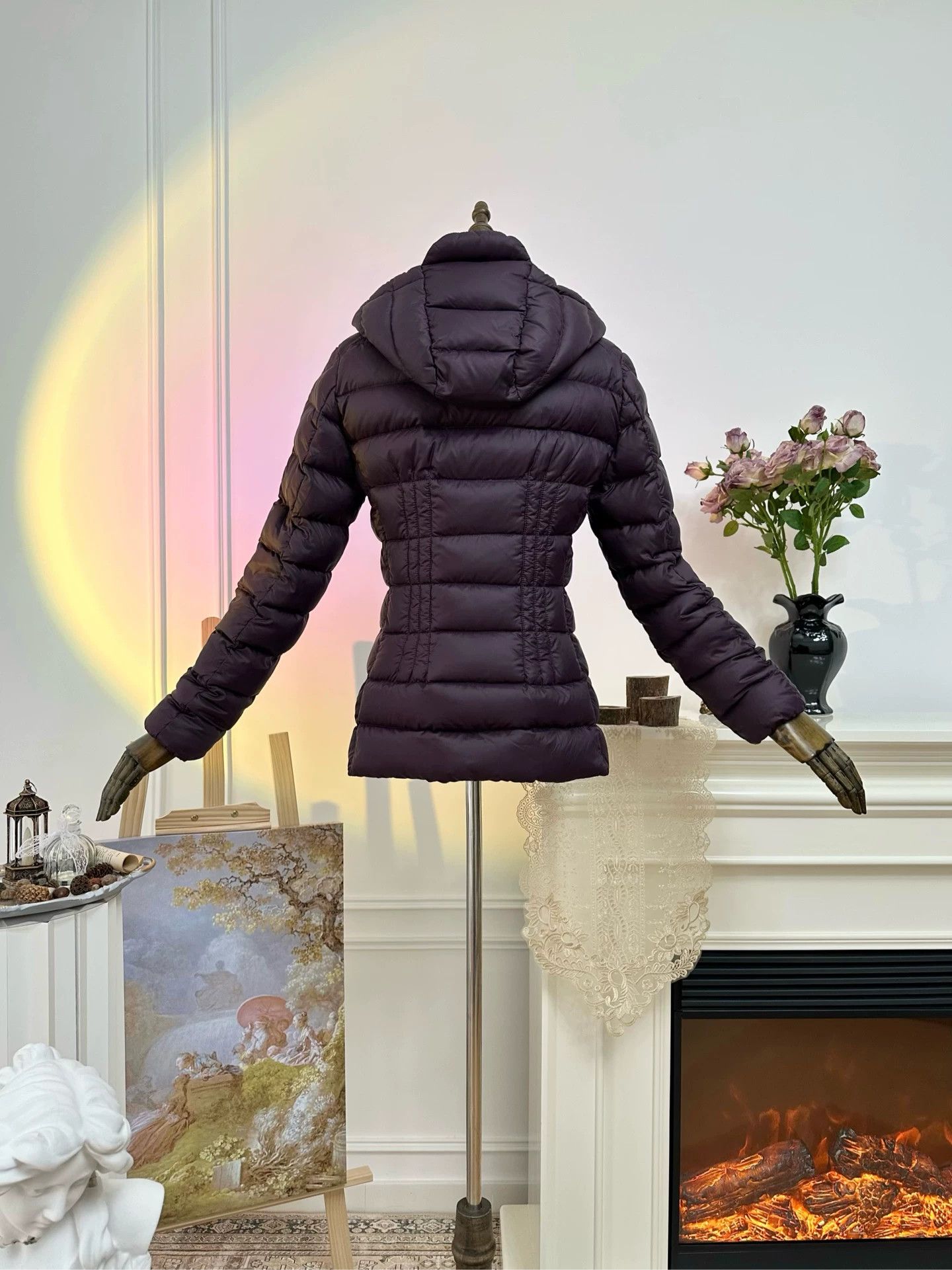 Moncler MONCLER women's deep purple slim down puffer jacket Size XS / US 0-2 / IT 36-38 - 2 Thumbnail