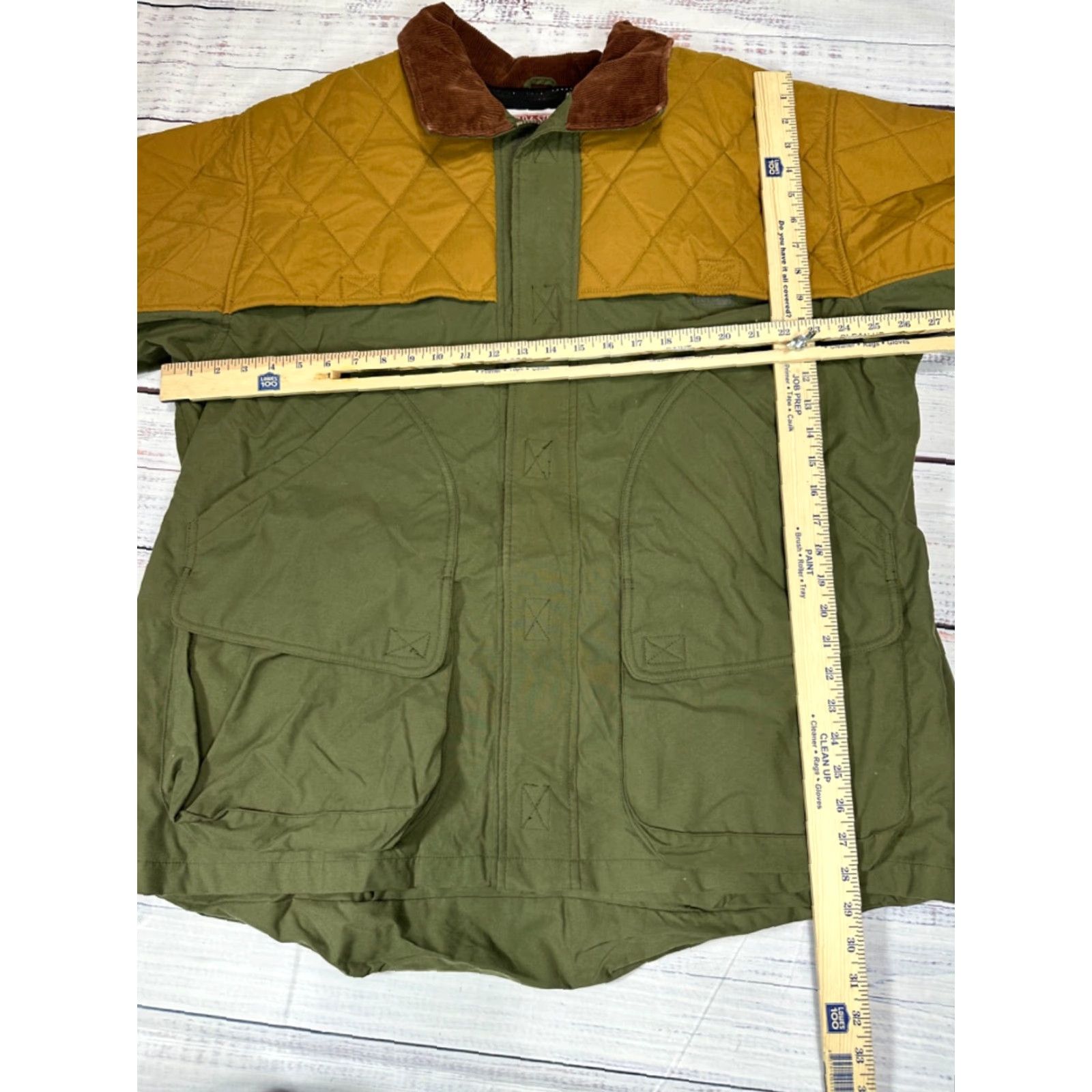 Vintage Field & Stream Men Jacket XL Green Beige Waterproof Windbreaker Zip Up Size US XL / EU 56 / 4 - 2 Thumbnail