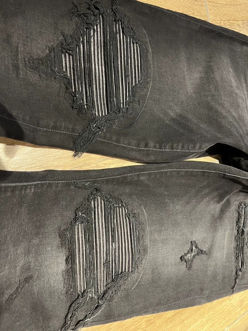Amiri Amiri Mx1 Leather Washed Jeans 2502-Nextarrow Size US 34 / EU 50 - 2 Thumbnail