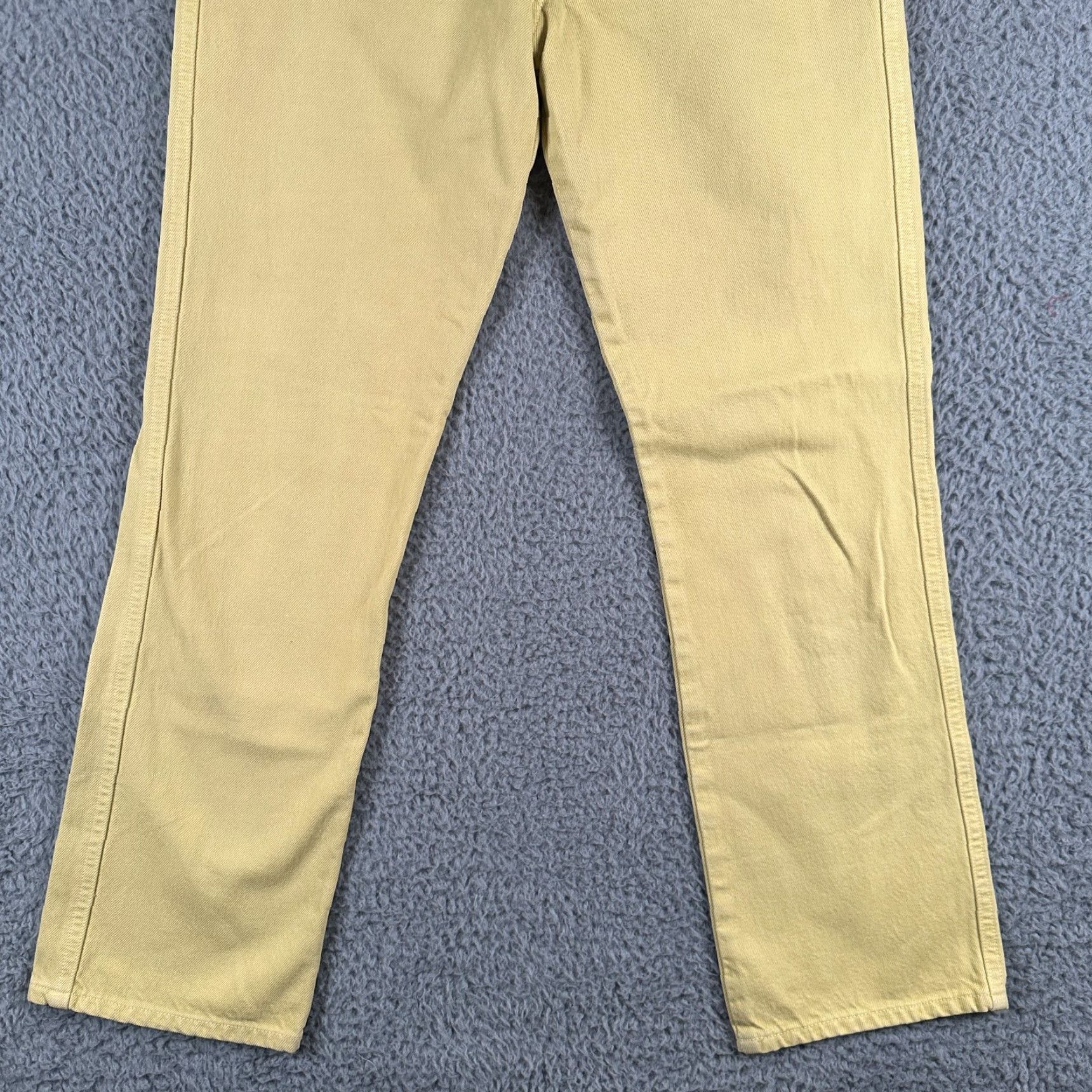 Agolde Agolde Jeans Women's 26 Yellow Pinch Waist High Rise Straight Leg Made in USA Womens Size 26" / US 2 / IT 38 - 3 Thumbnail