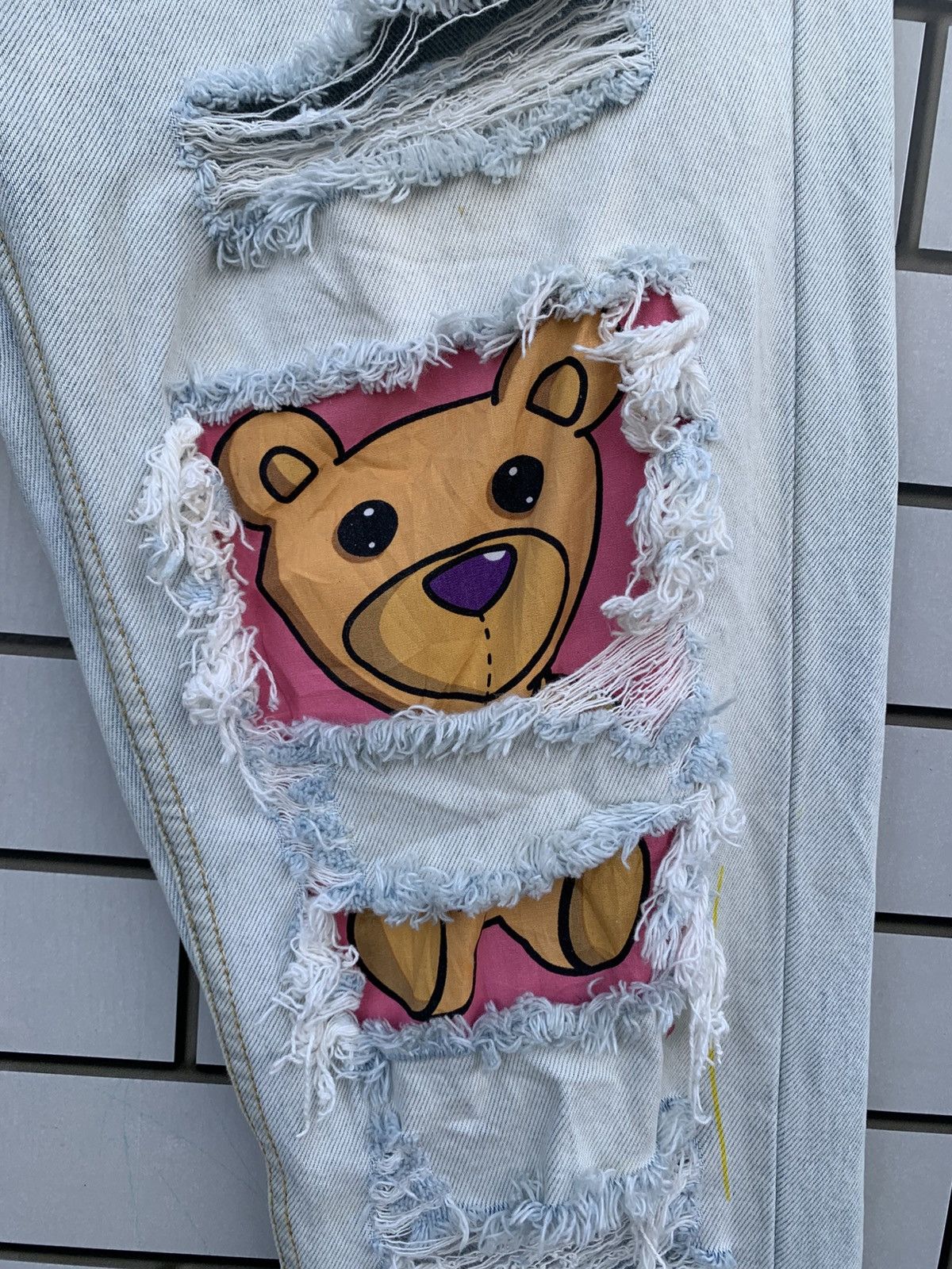 Drew House Drew House Smile Distressed Denim Size US 30 / EU 46 - 9 Thumbnail
