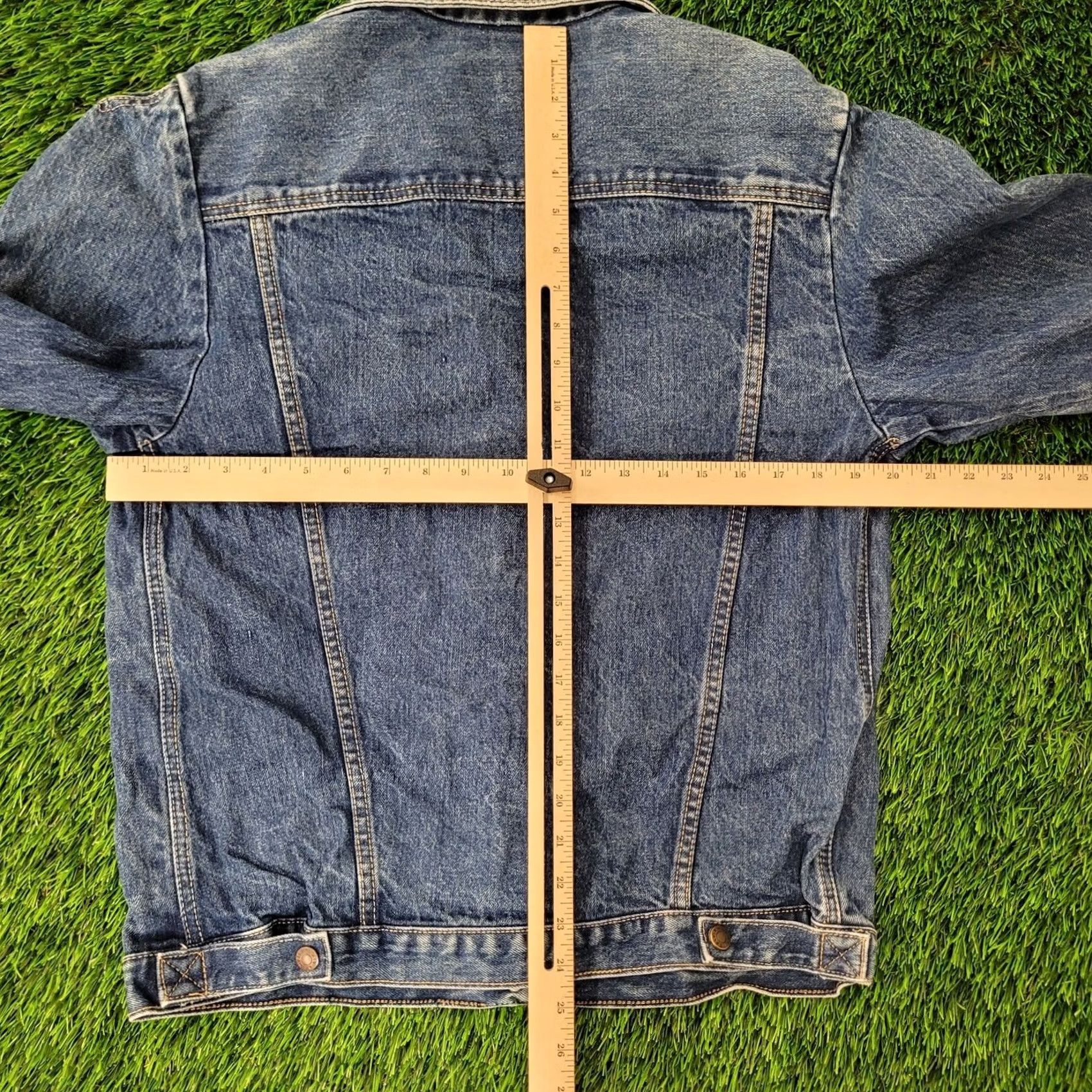 Calvin Klein VINTAGE Calvin-Klein Denim Jacket Womens Medium 20x24 Blue Denim Jacket 90s Casual Womens Medium Blue 90s Calvin Klein Jacket Size 4XL / US 24-26 - 5 Thumbnail