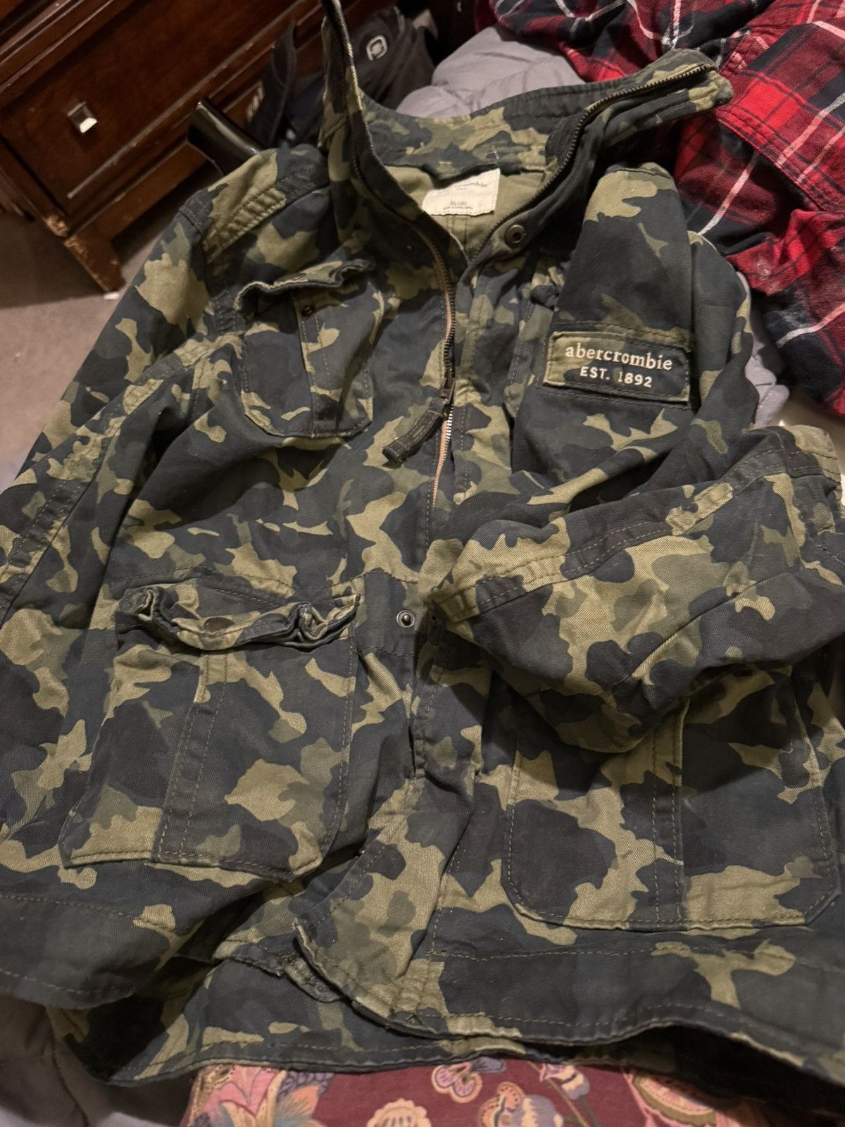 Abercrombie & Fitch Abercrombie kids Camo Jean Jacket Size US M / EU 48-50 / 2 - 3 Thumbnail