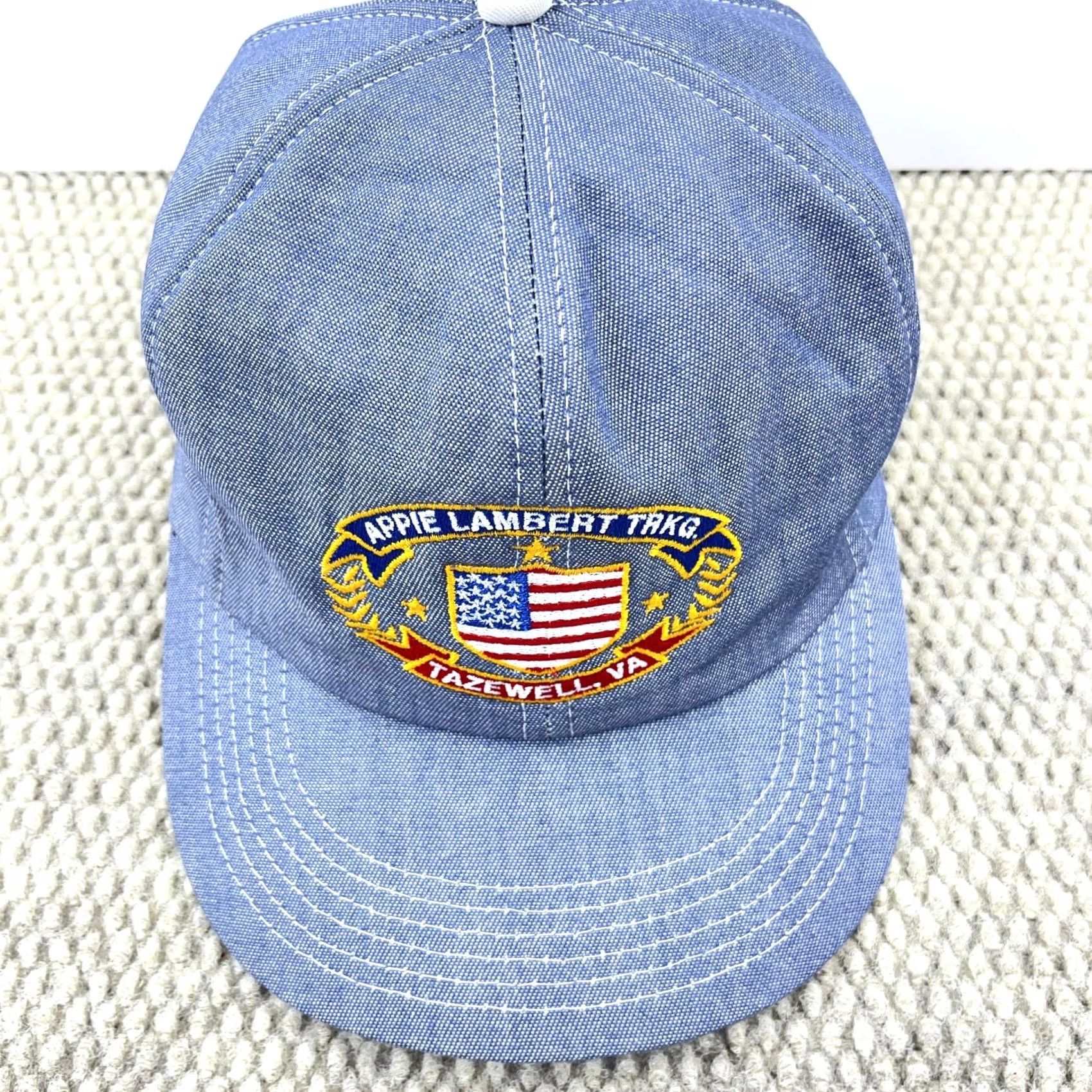 Vintage VINTAGE K Products Denim Trucker Hat Cap Apple Lambert Trucking Made In USA 80s Size ONE SIZE - 4 Thumbnail