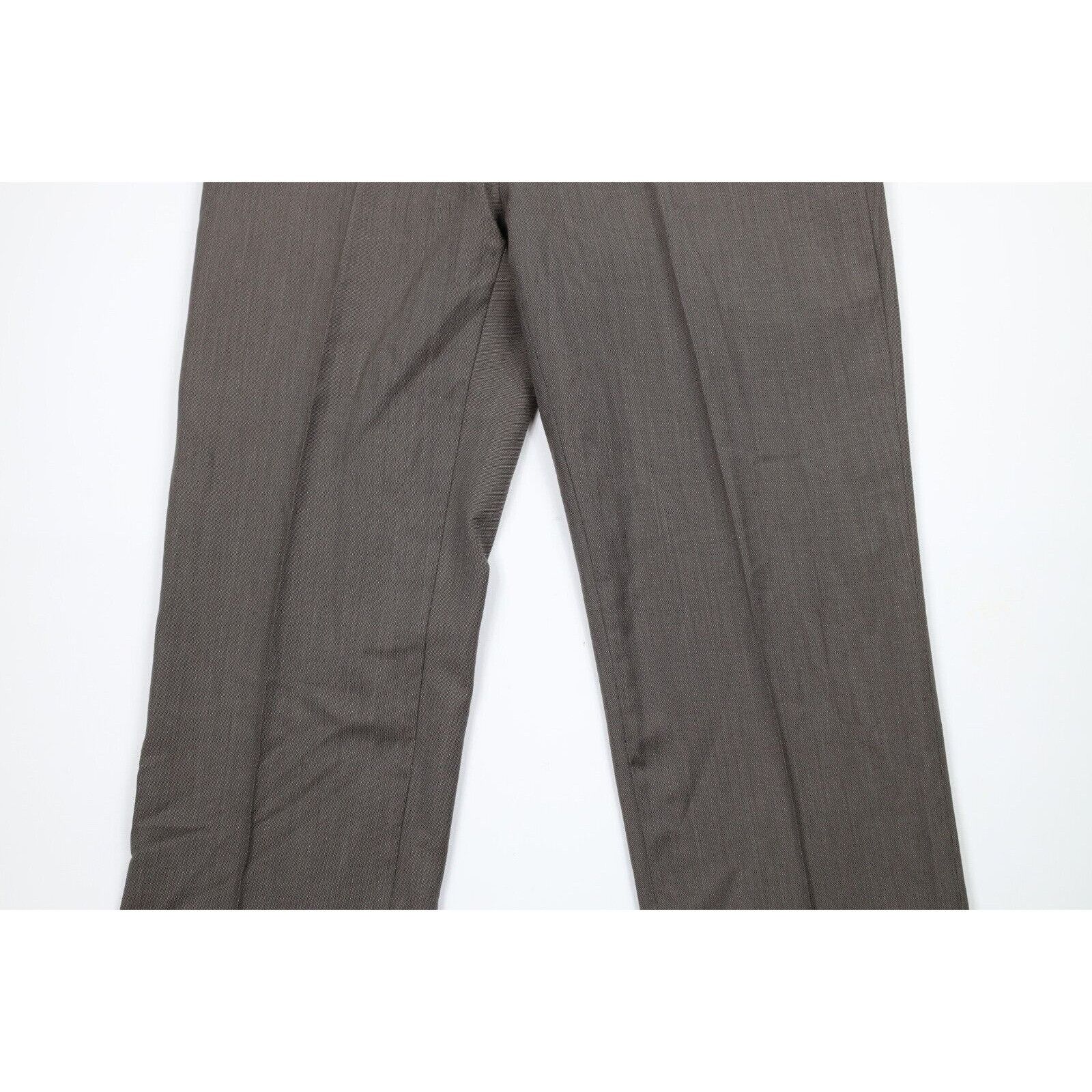 Calvin Klein Calvin Klein Wool 2 Piece Wedding Suit Brown Size 44R - 13 Thumbnail