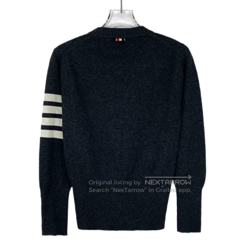 Thom Browne Thom Browne Dark gray cardigan Size US XXS / EU 40 - 2 Thumbnail
