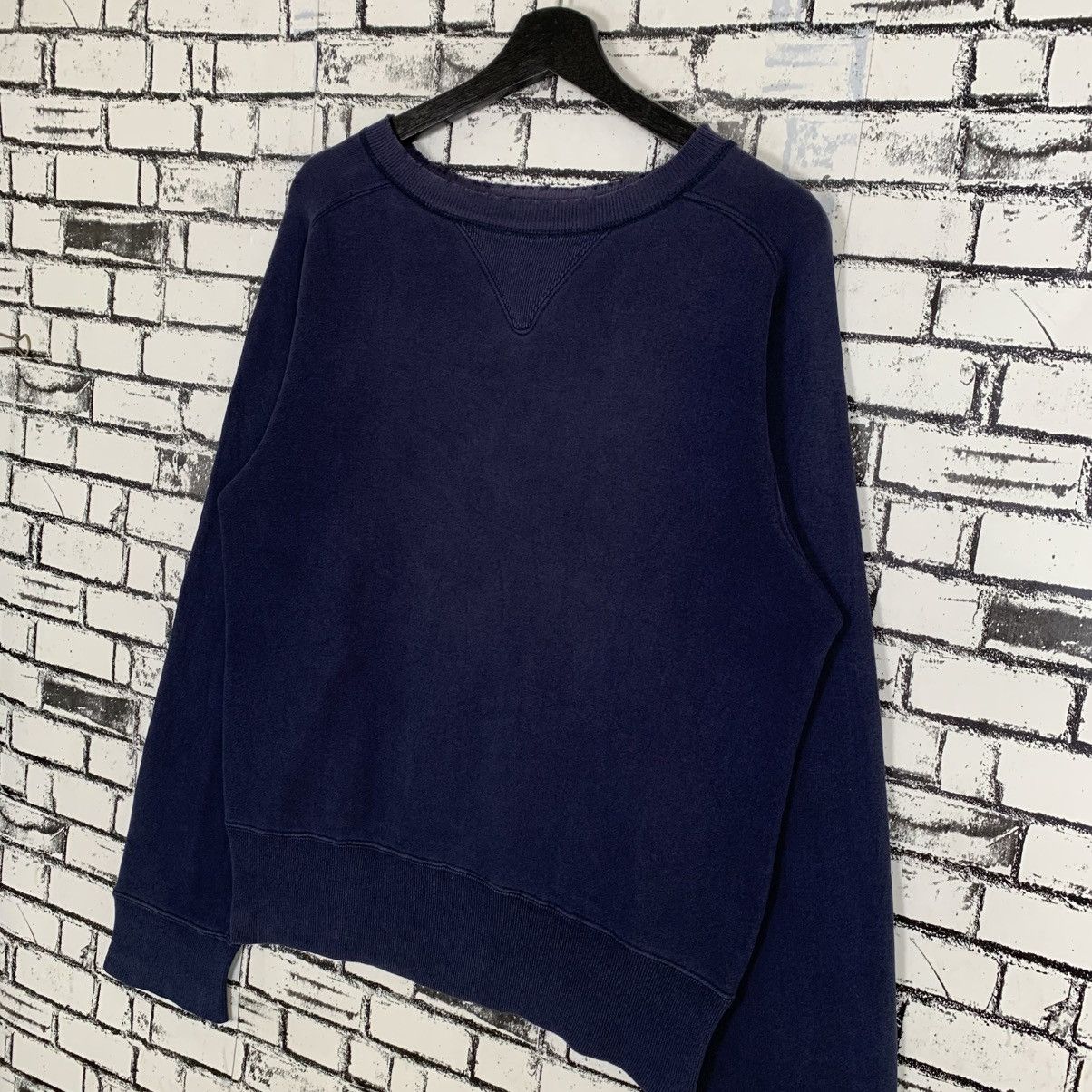 Sugar Cane Vintage Cheswick Plain Sweatshirt Double V Neck Sweatshirt Size US M / EU 48-50 / 2 - 2 Thumbnail