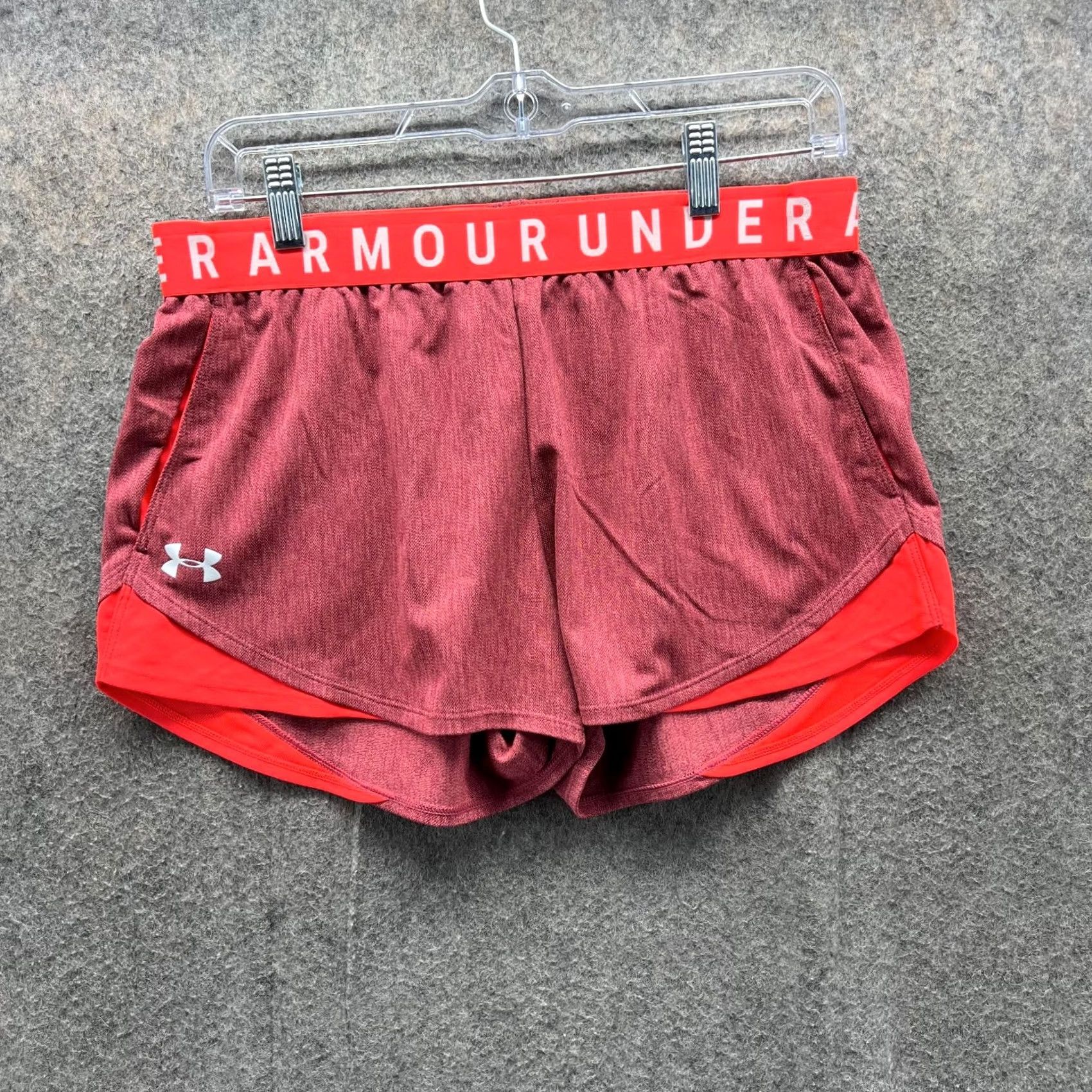 Under Armour VINTAGE Under Armour Shorts Womens M Red UA Play Up 3.0 Twist Athletic Running Size 30" / US 8 / IT 44 - 2 Thumbnail