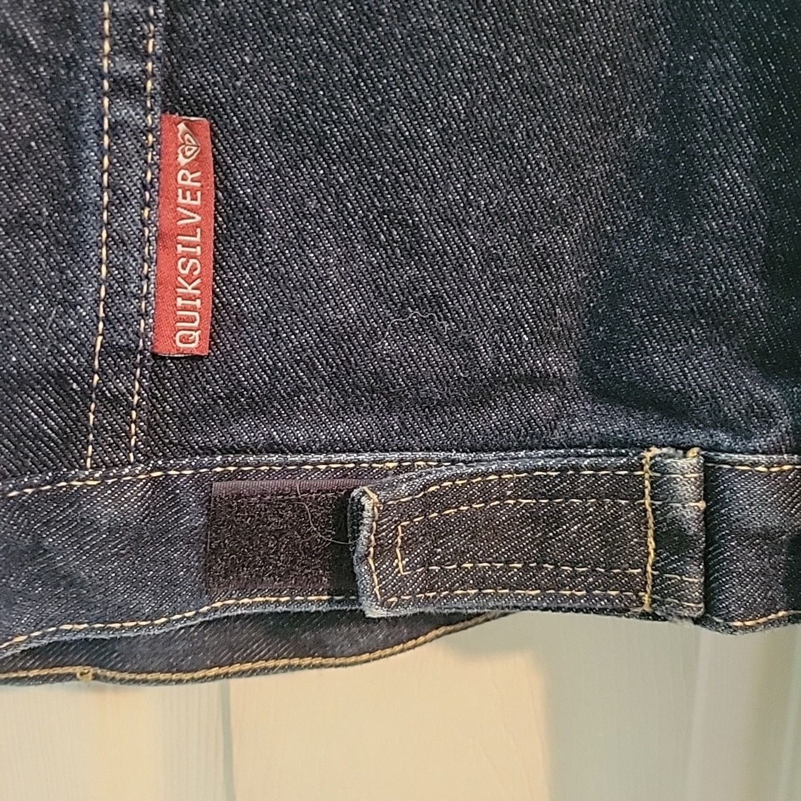 Quiksilver Roxy NWT Quiksilver Blue Denim Unlined Jacket Large Size L / US 10 / IT 46 - 10 Thumbnail