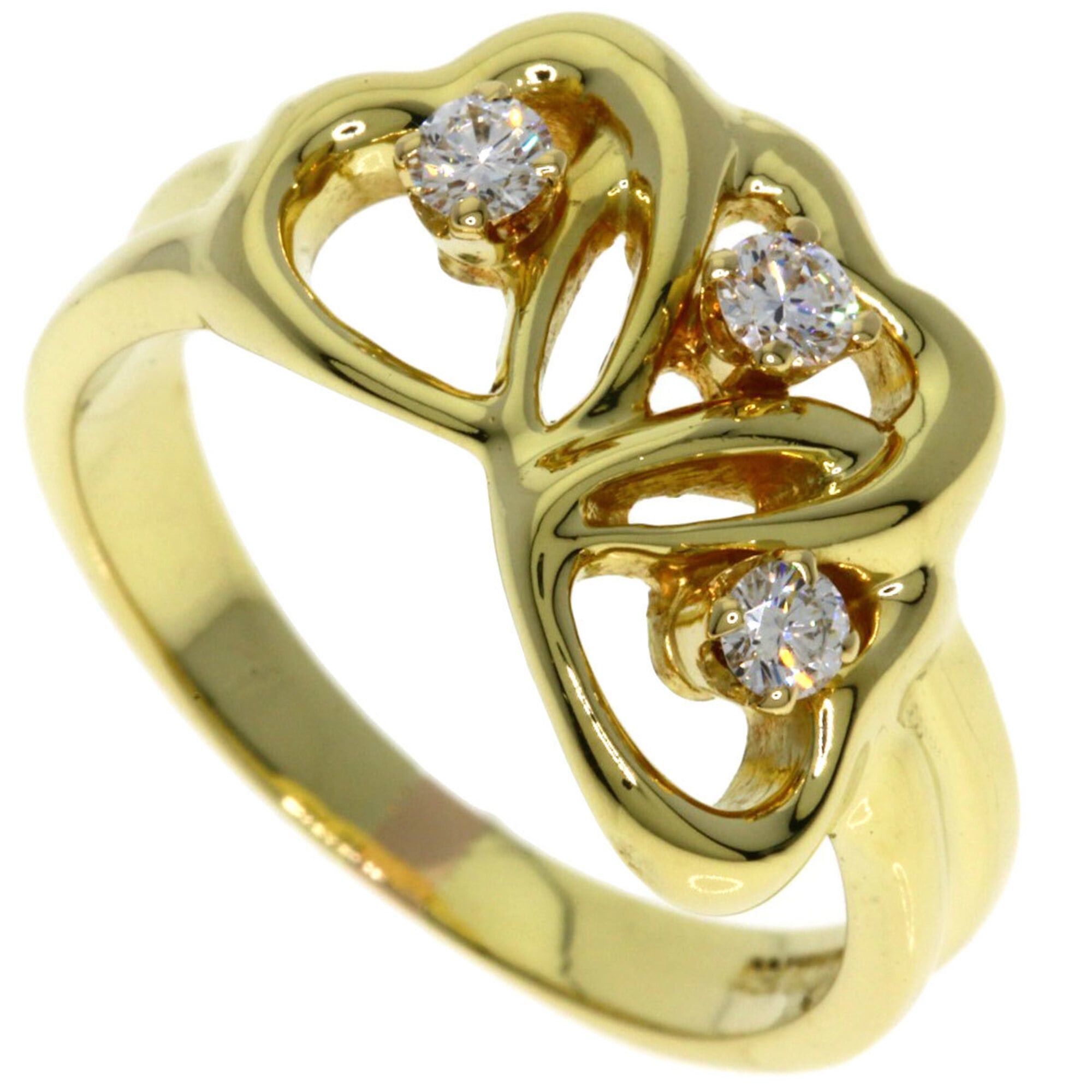 Tiffany & Co. Tiffany & Co. Triple Heart 3-Diamond Ring, 18K Yellow Gold, Women's. Size ONE SIZE - 1 Thumbnail
