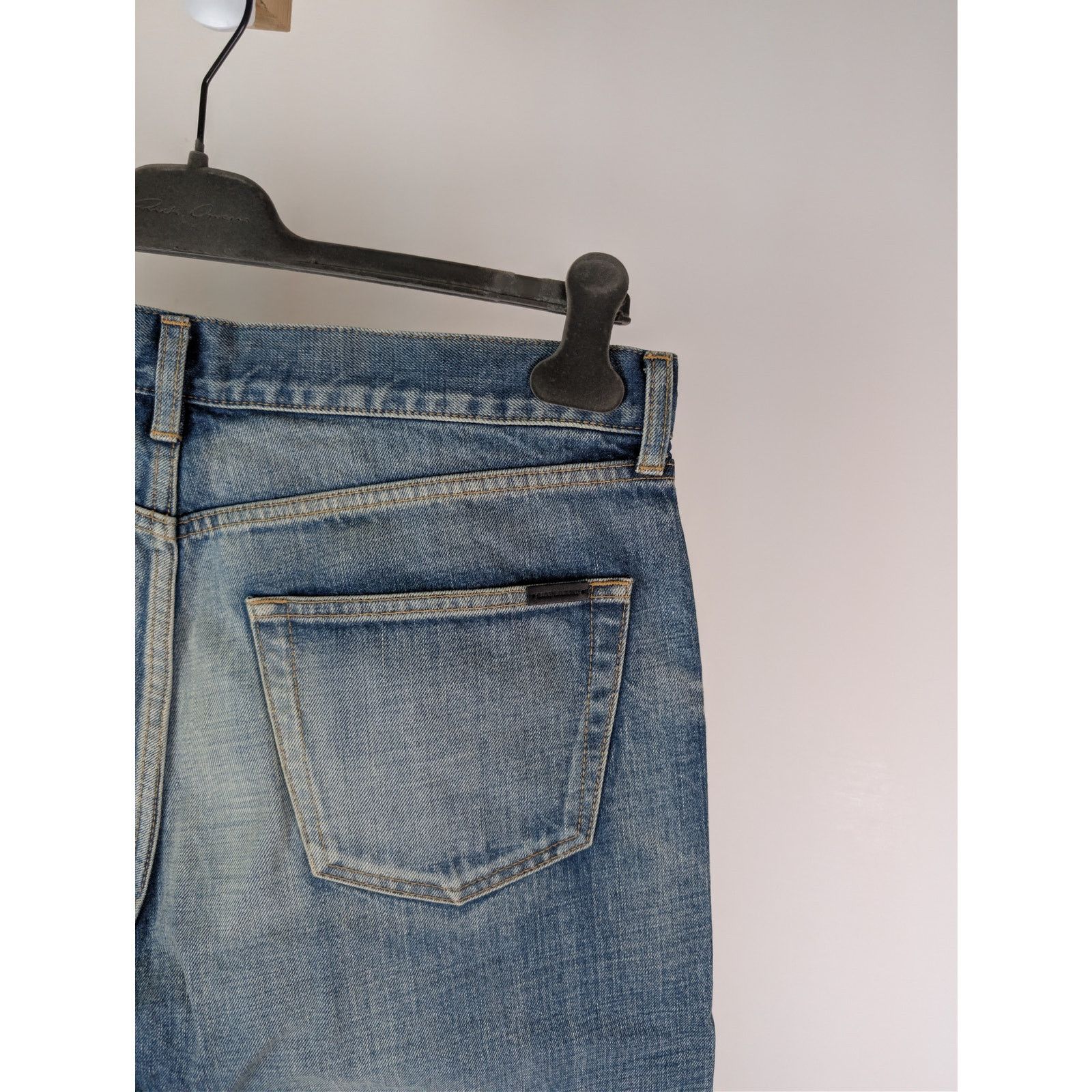 Saint Laurent Paris o1rshd1 Mick Jeans in Authentic Vintage Blue Size US 33 - 12 Thumbnail