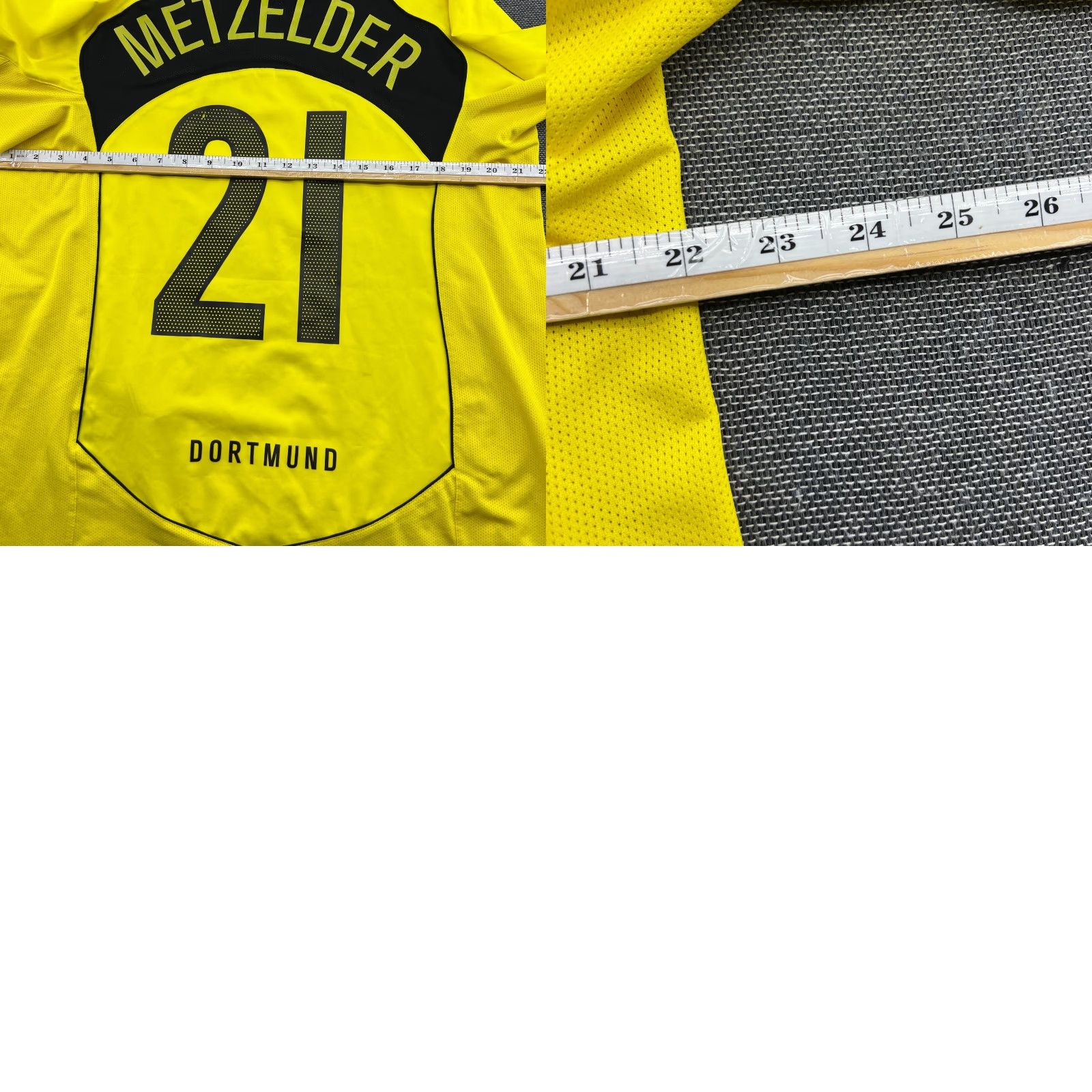 Nike Nike Borussia Dortmund 2004 2005 Home Metzelder #21 Jersey Football Mens L Yellow T-Shirt Size US L / EU 52-54 / 3 - 11 Thumbnail