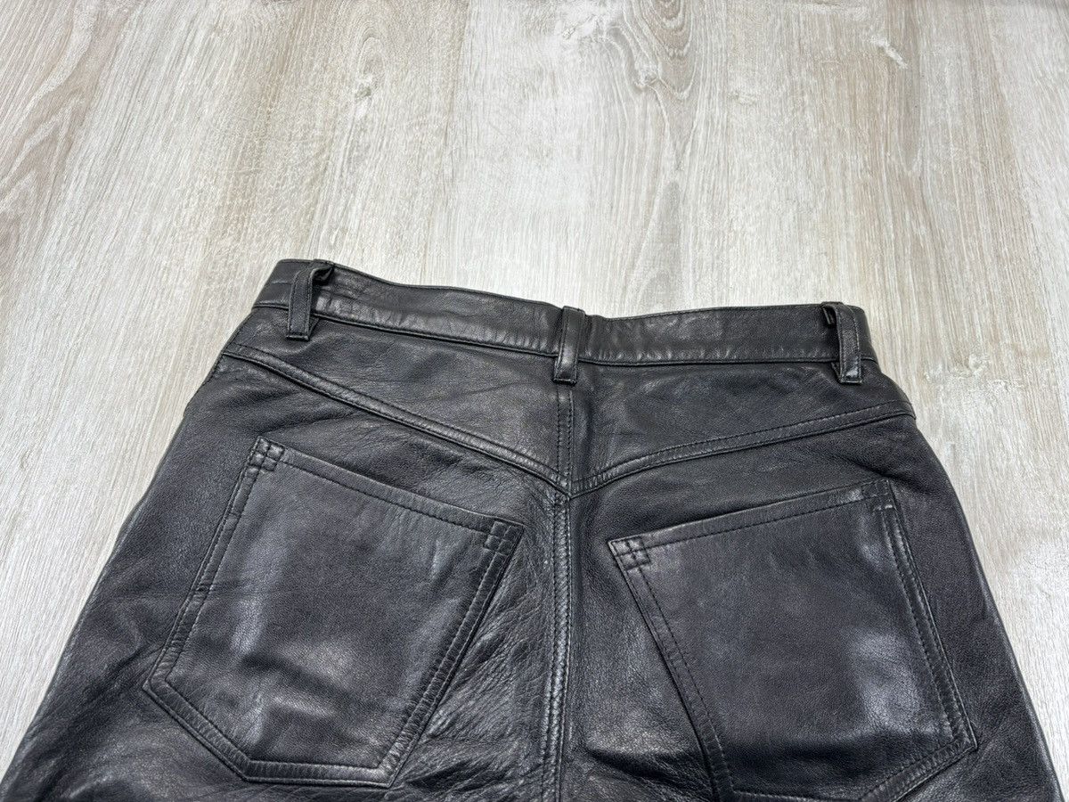 Leather × Vintage Womens biker motorcycle leather pants Bamboo Size 30 Size 24" / US 00 / IT 34 - 10 Thumbnail