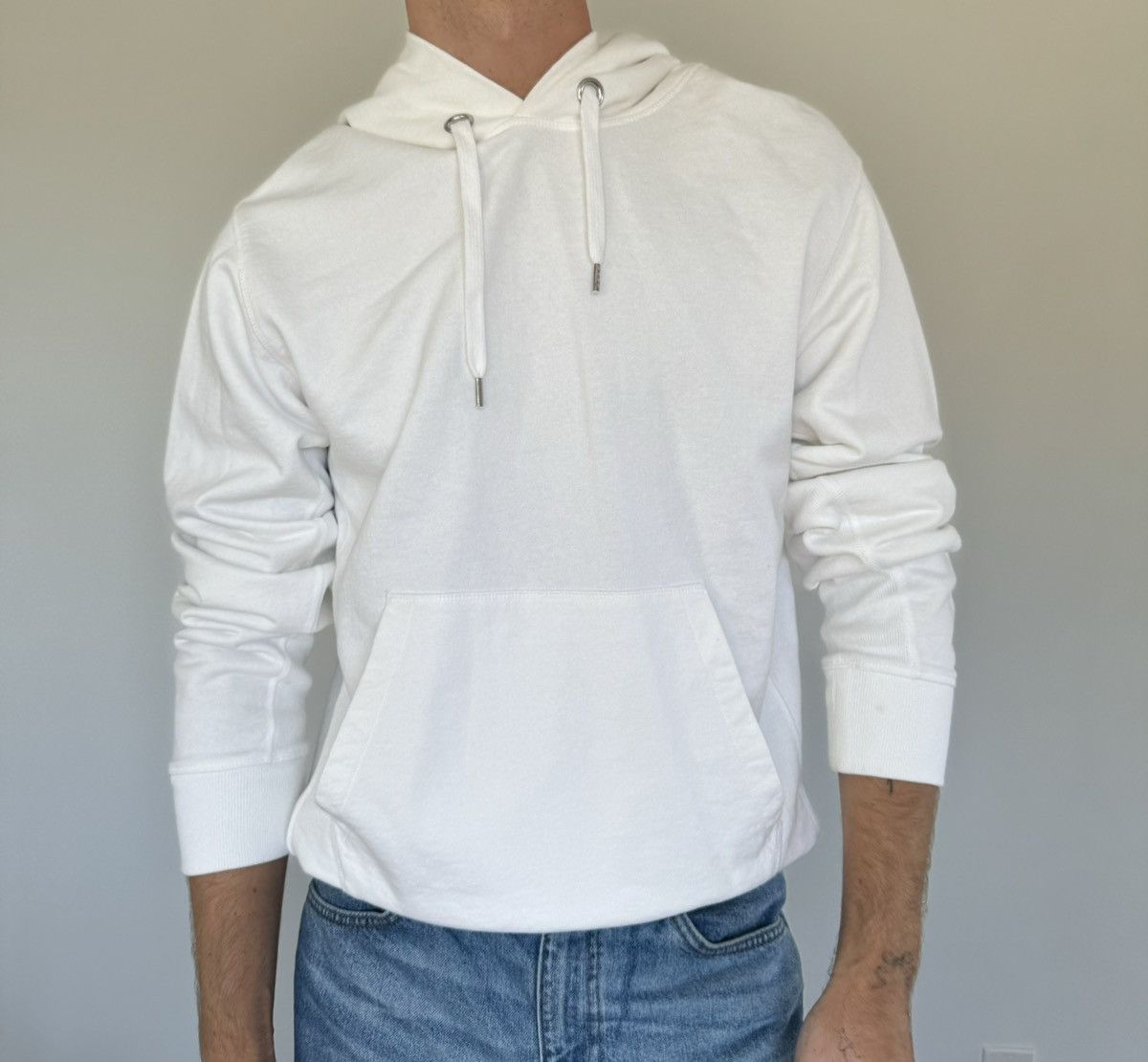 NEW Helmut Lang Boxy White Hoodie