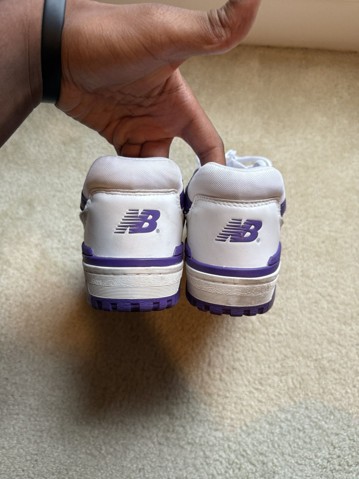 New Balance New Balance 550 White/Purple – Size 12 – With Box Size US 12 / EU 45 - 5 Thumbnail