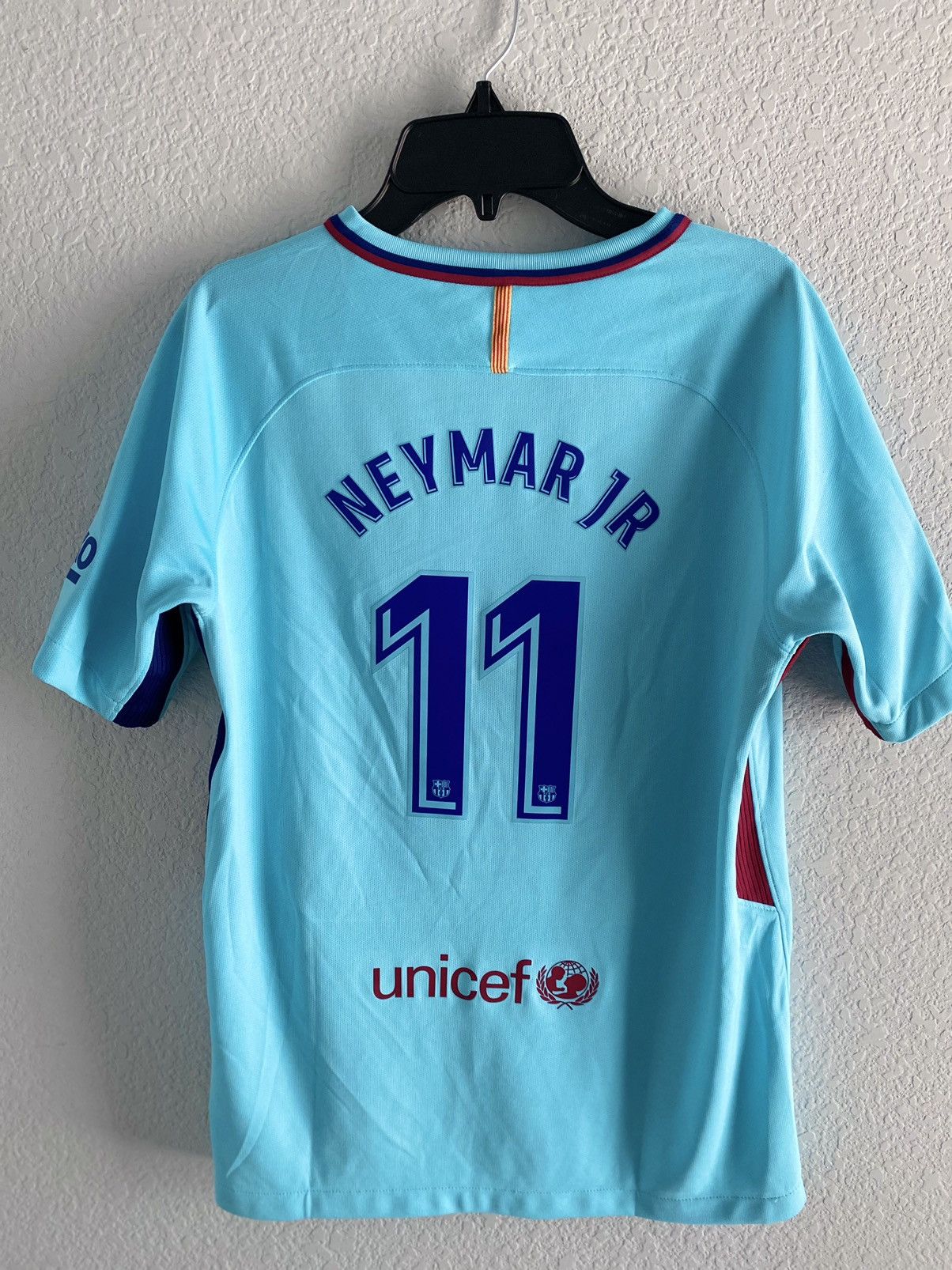 Designer × Nike FC Barcelona Neymar 2017 Away Jersey Size US XS / EU 42 / 0 - 4 Thumbnail