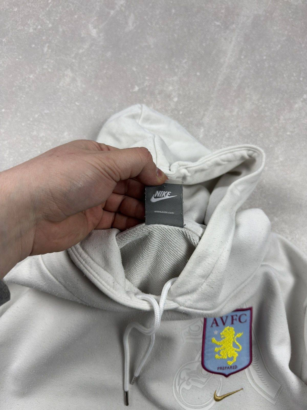 Nike Vintage Nike 00s Aston Villa FC Football Hoodie Soccer Size US L / EU 52-54 / 3 - 8 Thumbnail