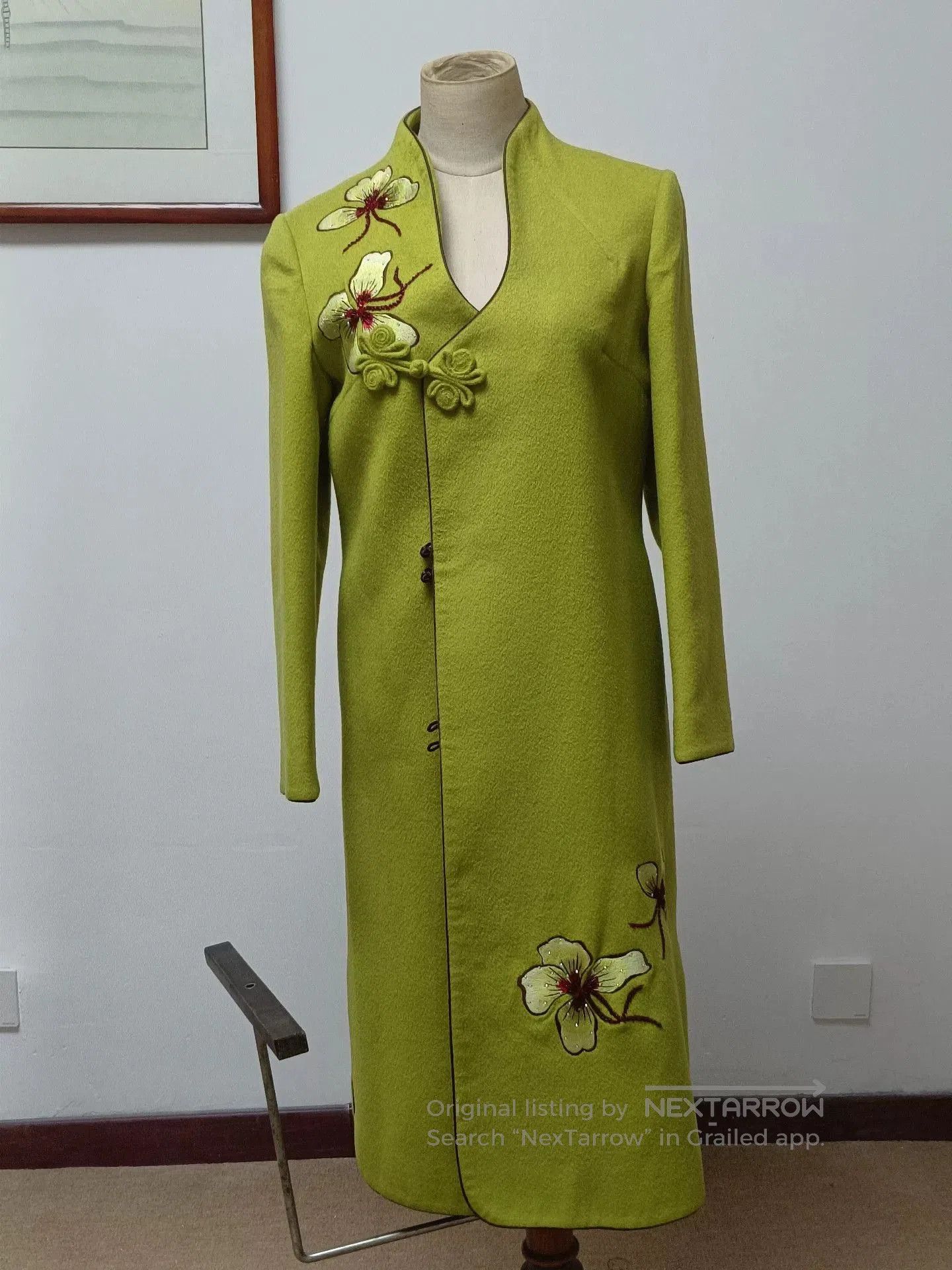 Kapital Green Chinese Style Wool Coat. Size US L / EU 52-54 / 3 - 1 Thumbnail