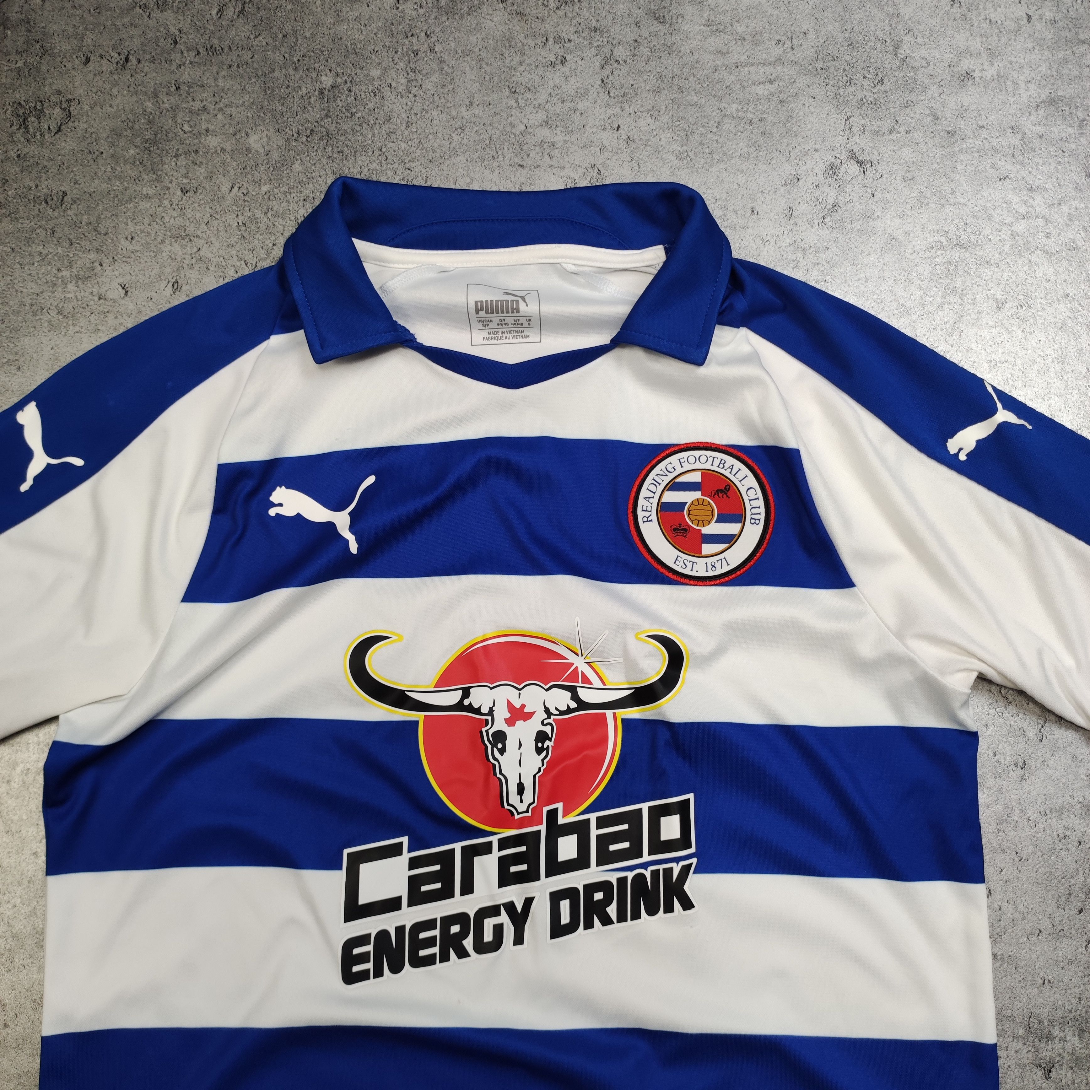 Vintage RARE Reading Football Club Carabao Home Puma Jersey Size US S / EU 44-46 / 1 - 4 Thumbnail