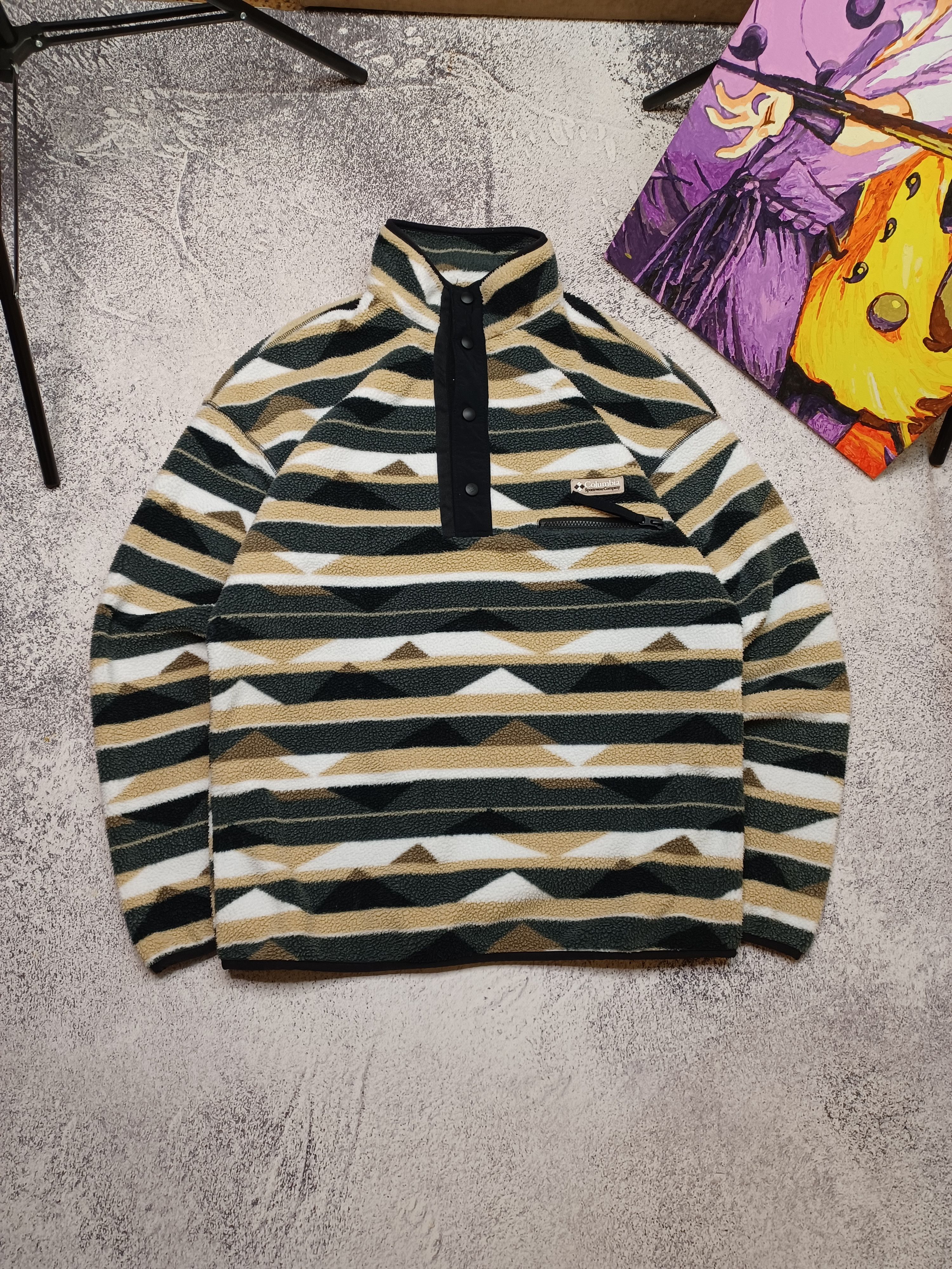 Columbia Columbia 1/3 Synchilla Style Gorpcore Fleece Jacket Size US M / EU 48-50 / 2 - 2 Thumbnail