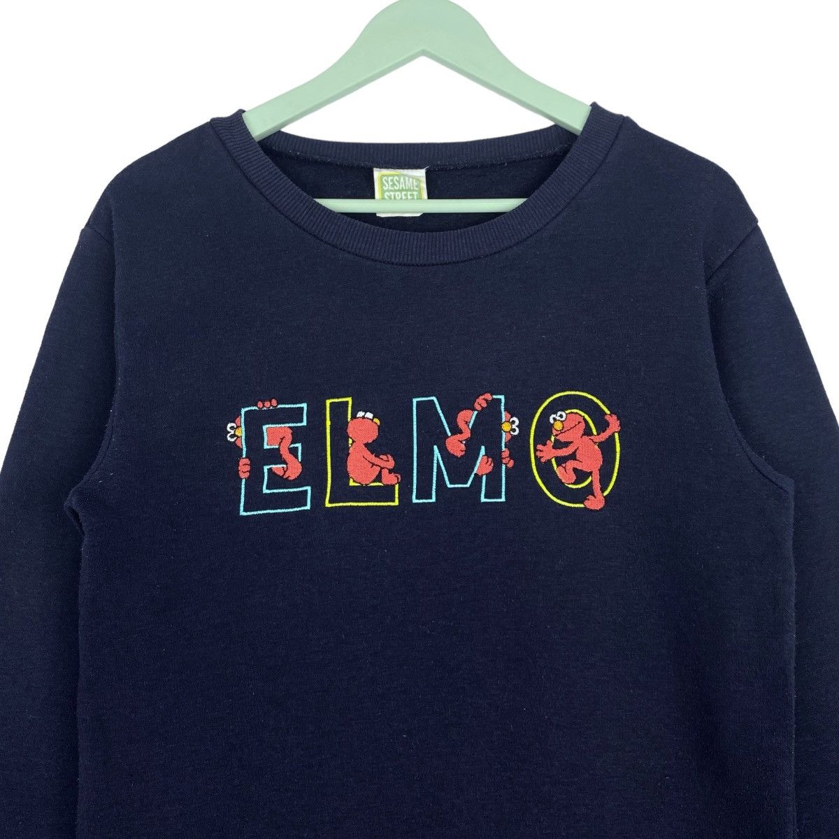 Designer × Vintage Sesame Street Elmo Sweatshirt Crewneck Pull Over Jumper Size US M / EU 48-50 / 2 - 2 Thumbnail