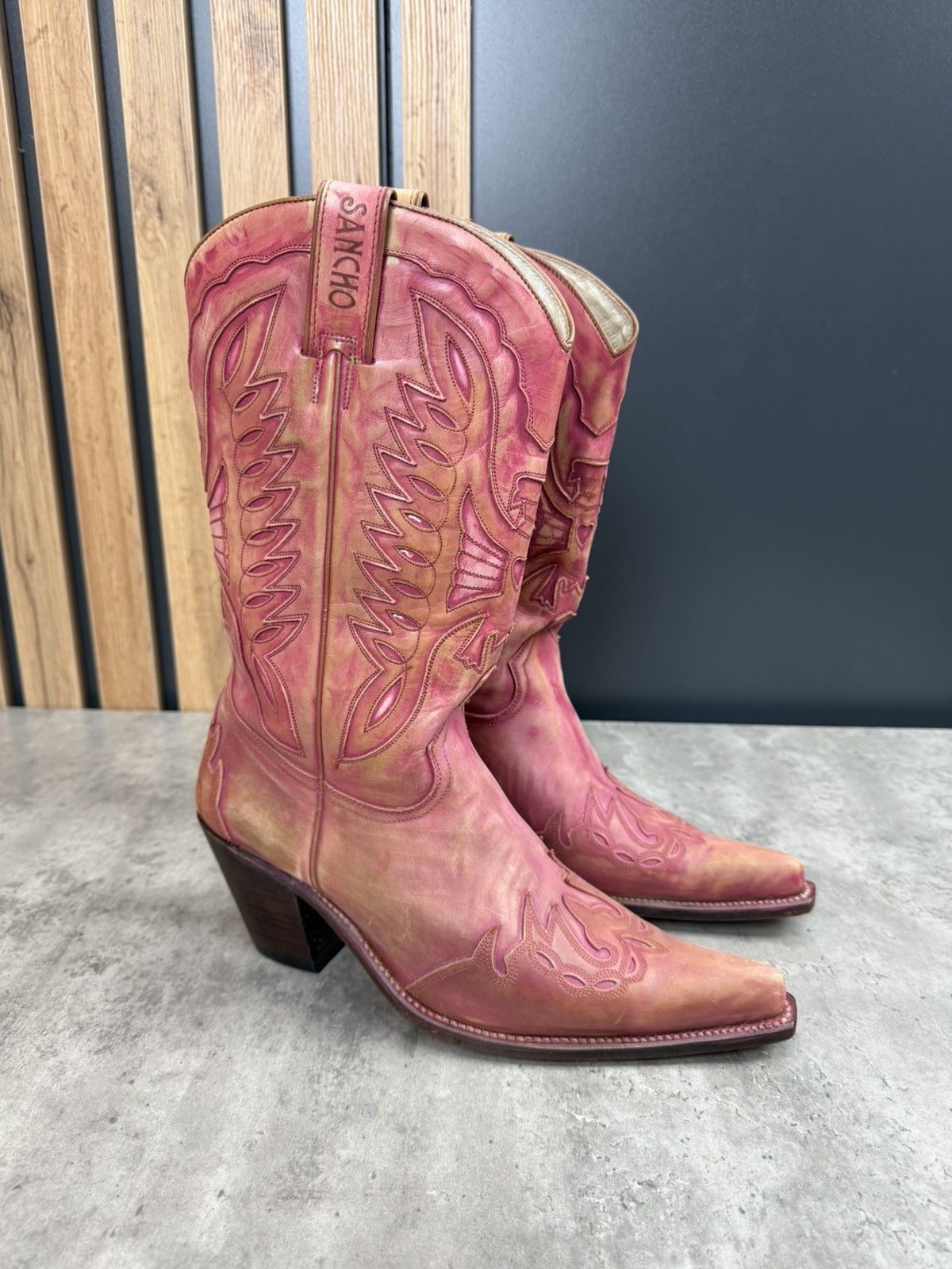 Sancho Boots Sancho Boots Custom Dyed Pink Western Cowboy Boots EU 41 Size US 11 / IT 41 - 2 Thumbnail