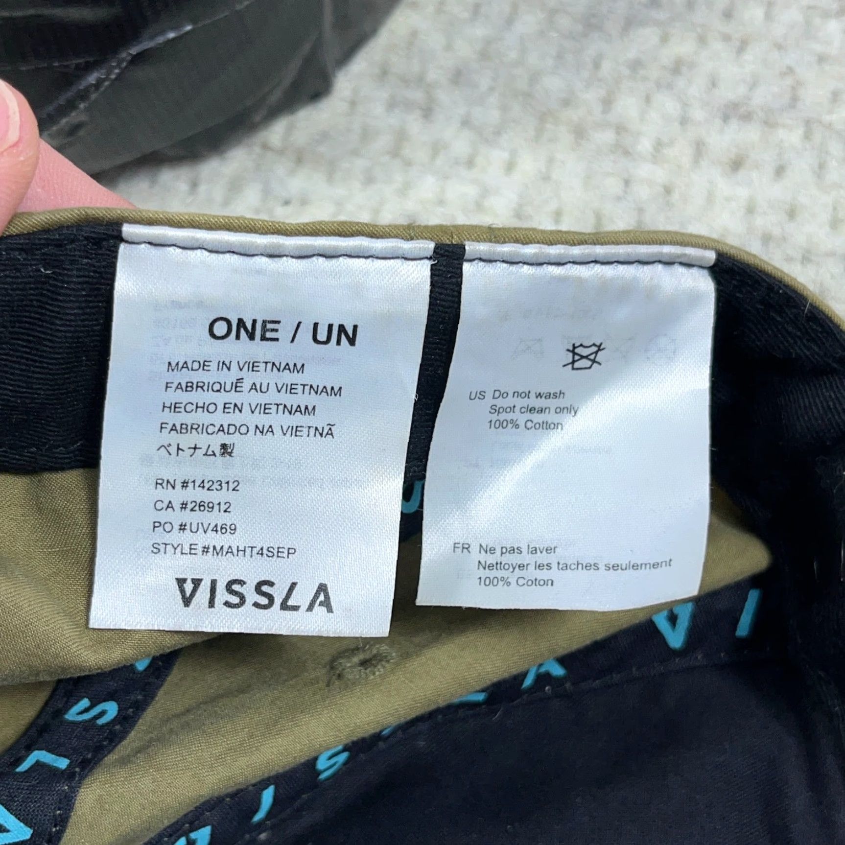 Vissla Vissla Hat Cap Snapback Olive Green Adult Patch Retro Adjustable Size ONE SIZE - 6 Thumbnail