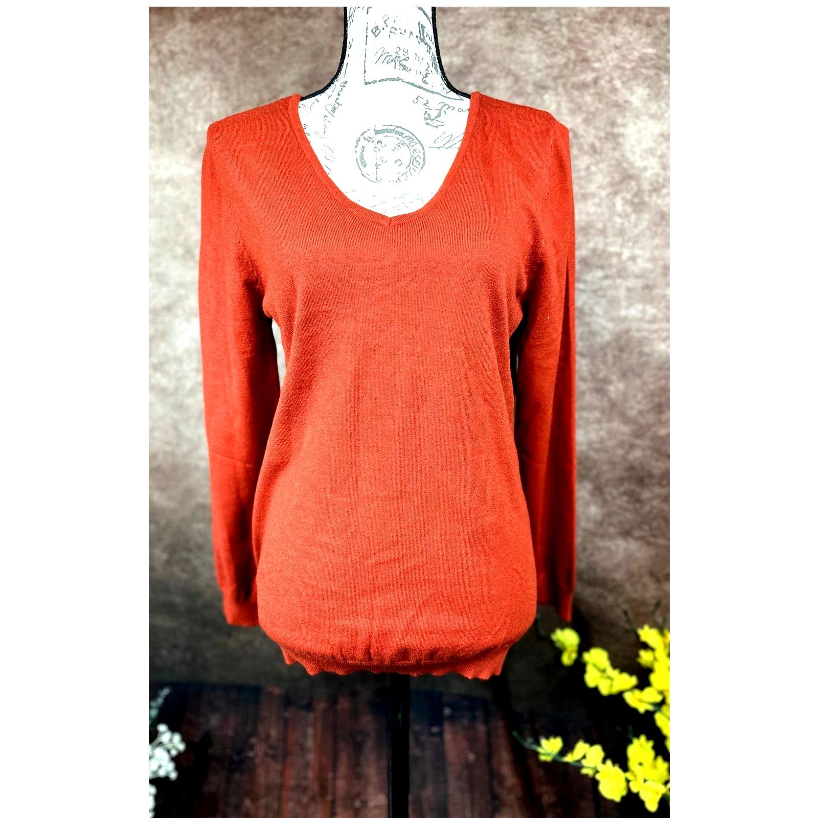 Other Love Ellie Mia Back Detail Sweater - Burnt Orange - size L Size L / US 10 / IT 46 - 8 Thumbnail