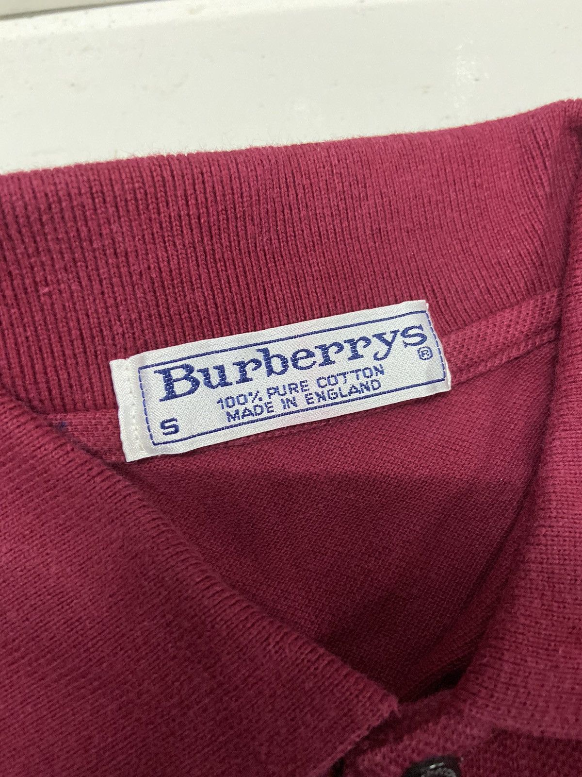 Burberry VINTAGE BURBERRY ENGLAND POLOS SHIRT Size US S / EU 44-46 / 1 - 8 Thumbnail