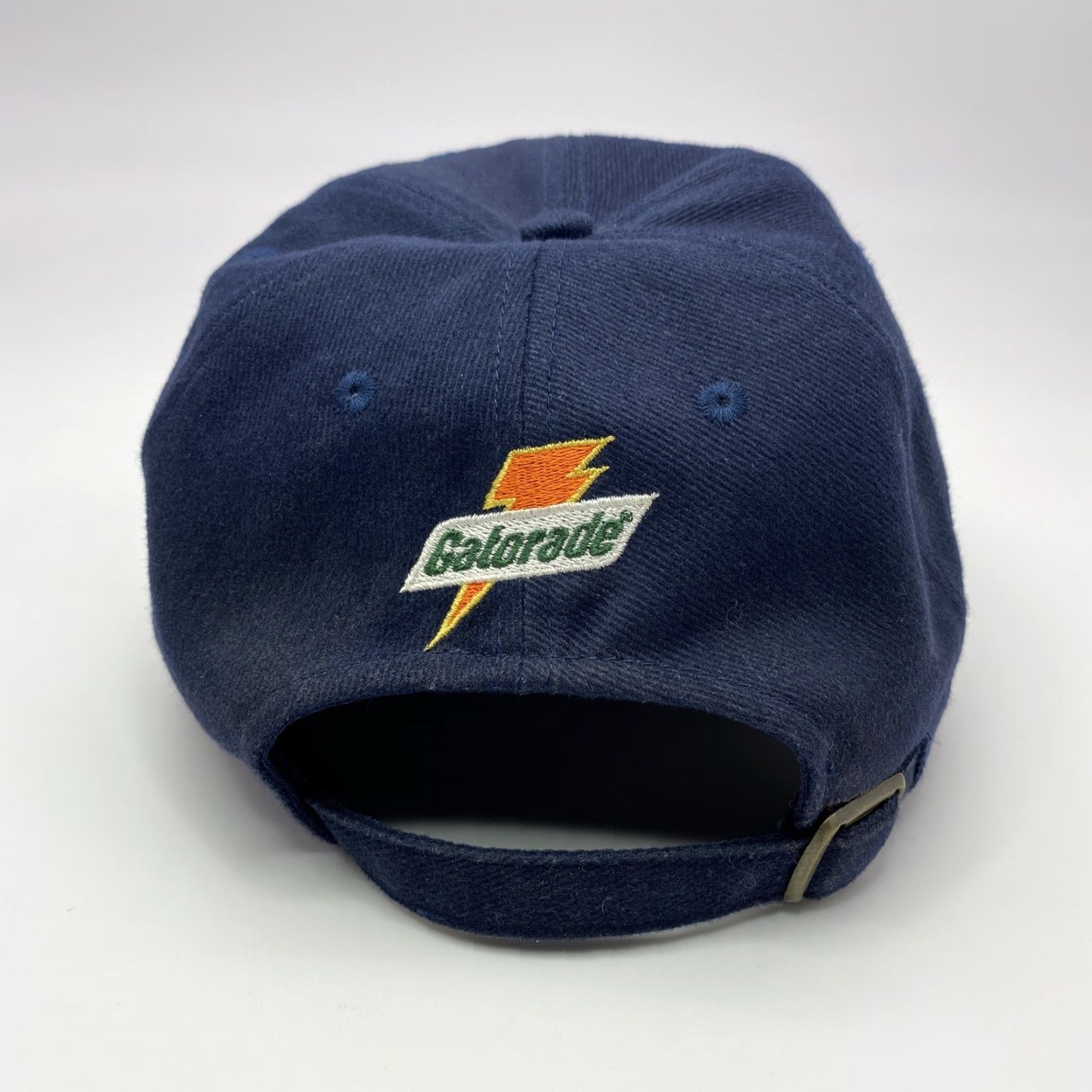 Logo Athletic VINTAGE 80s 90s Logo Athletic NFL Houston Texans Adjustable Hat Cap Navy Blue Twill Retro Sports Mens Size ONE SIZE - 3 Thumbnail