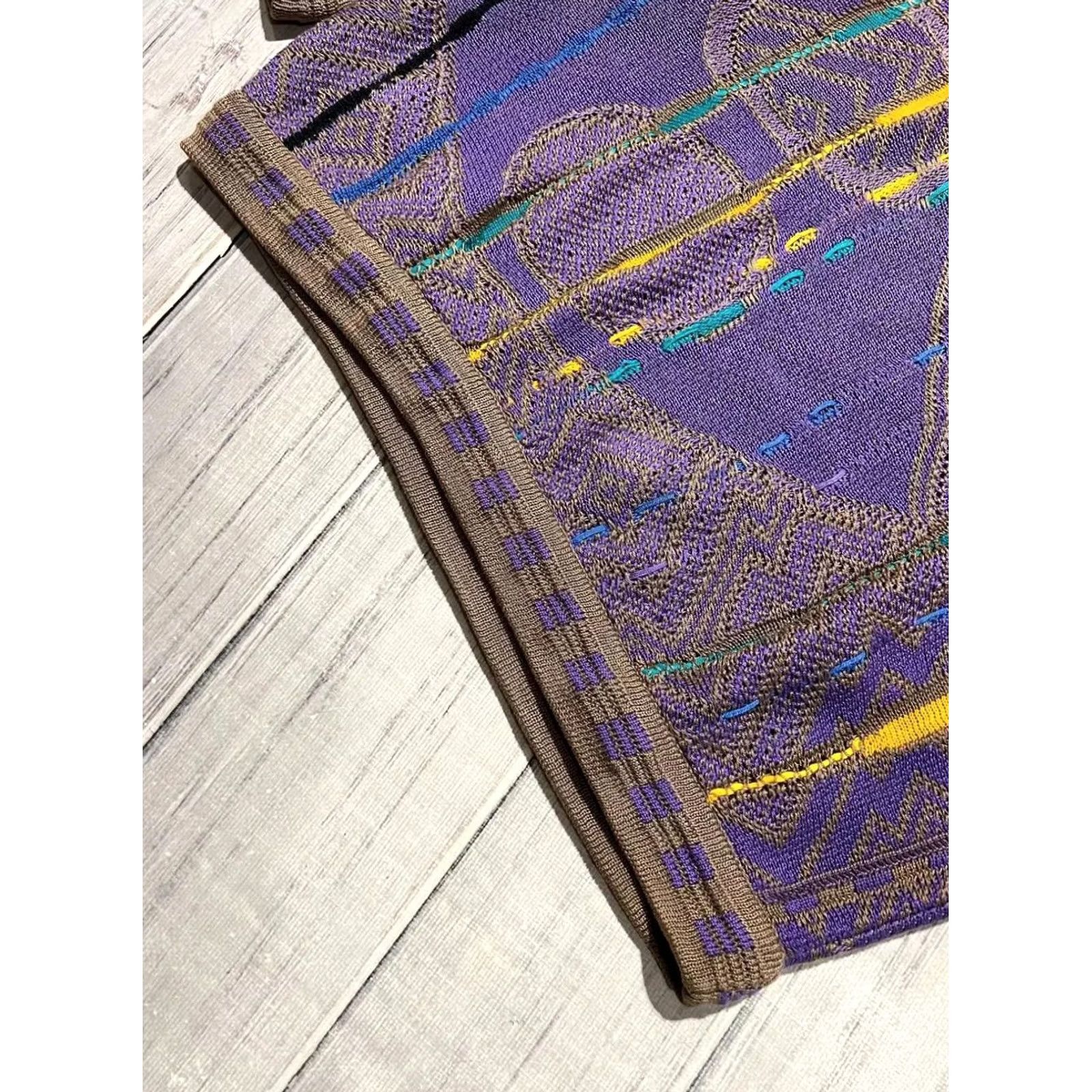 Coogi VINTAGE COOGI Knit Sweater Australia Purple Y2K 90s Men Size S Pullover Crew Neck Knit Cotton Winter Fall 90s Mens Purple COOGI Sweater Size US S / EU 44-46 / 1 - 7 Thumbnail