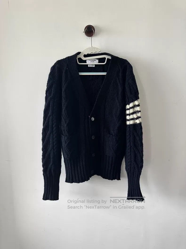 Thom Browne Thom Browne Blue wool cardigan Size US M / EU 48-50 / 2 - 1 Thumbnail