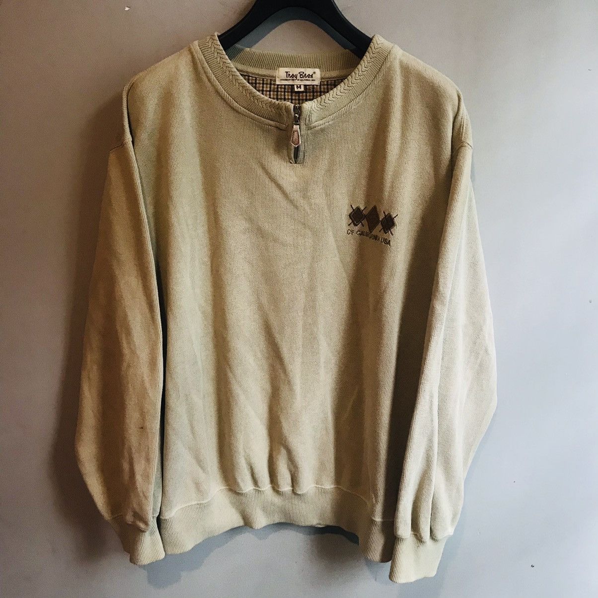 Vintage Vintage Troy Bros Quarter Zip Sweatshirt Size US M / EU 48-50 / 2 - 4 Thumbnail