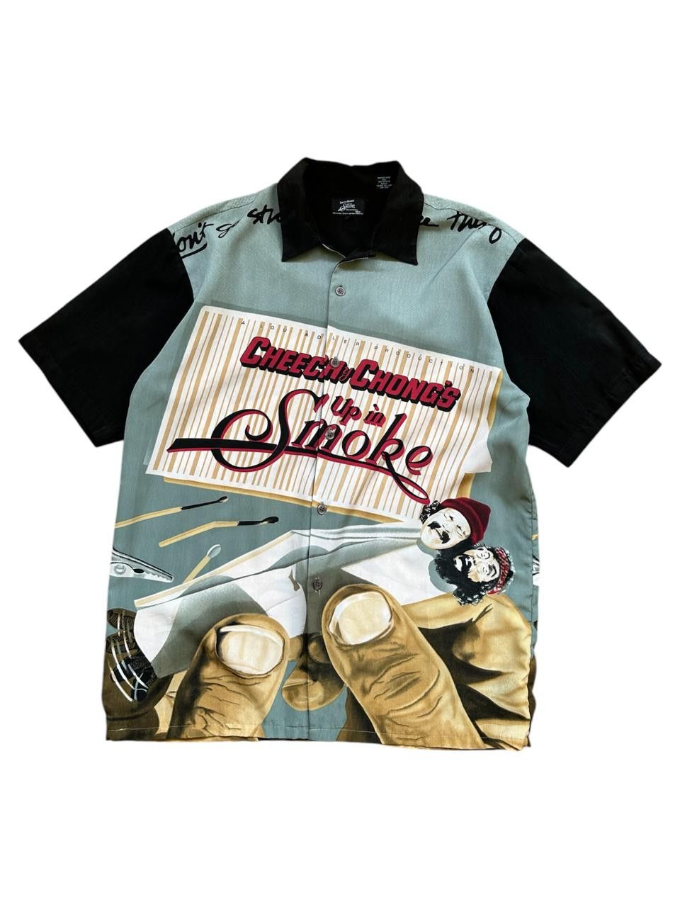 Vintage Vintage Cheech and Chong movie overprint shirt Size US XL / EU 56 / 4 - 1 Thumbnail